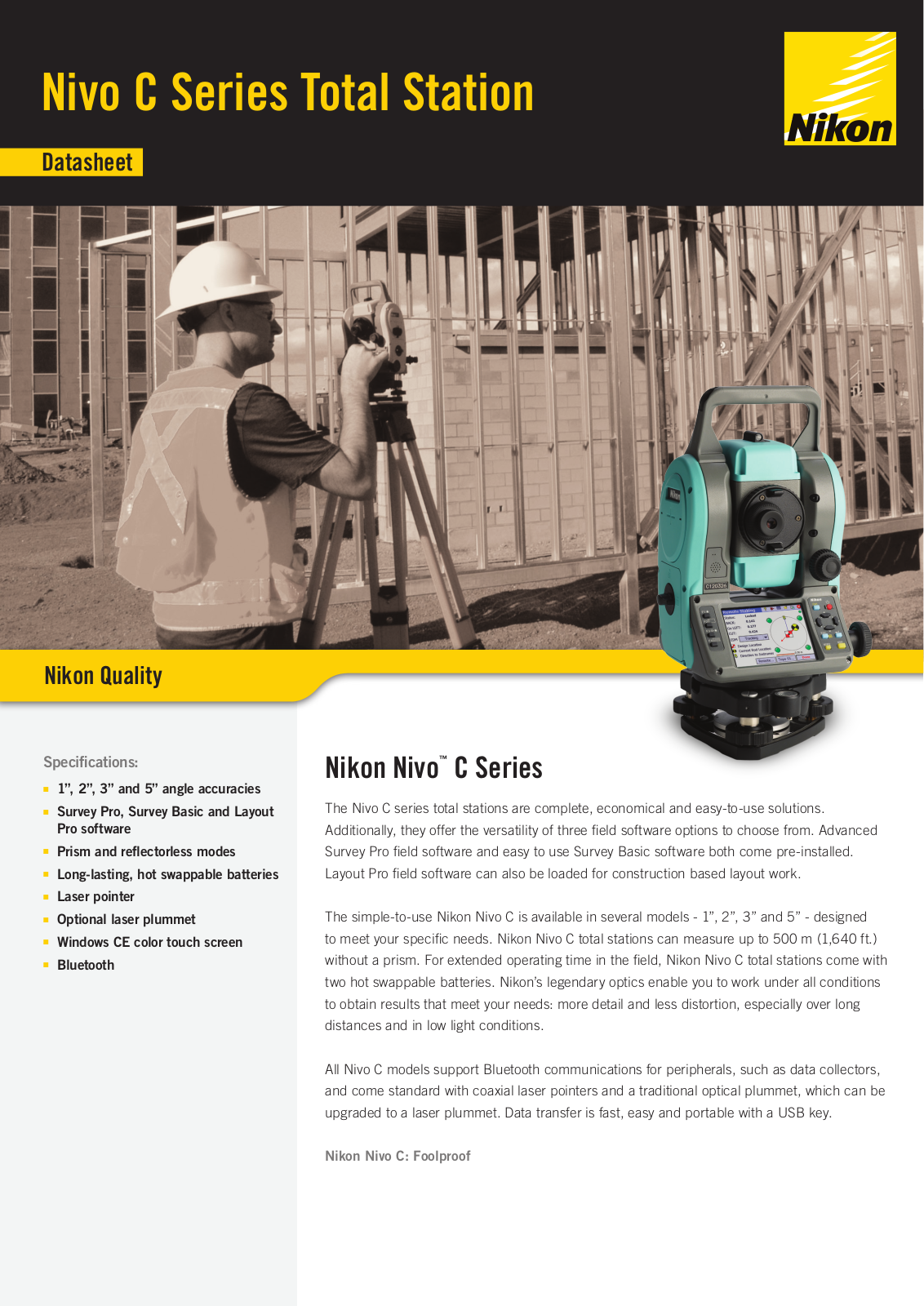 Spectra Precision Nikon Nivo C User Manual