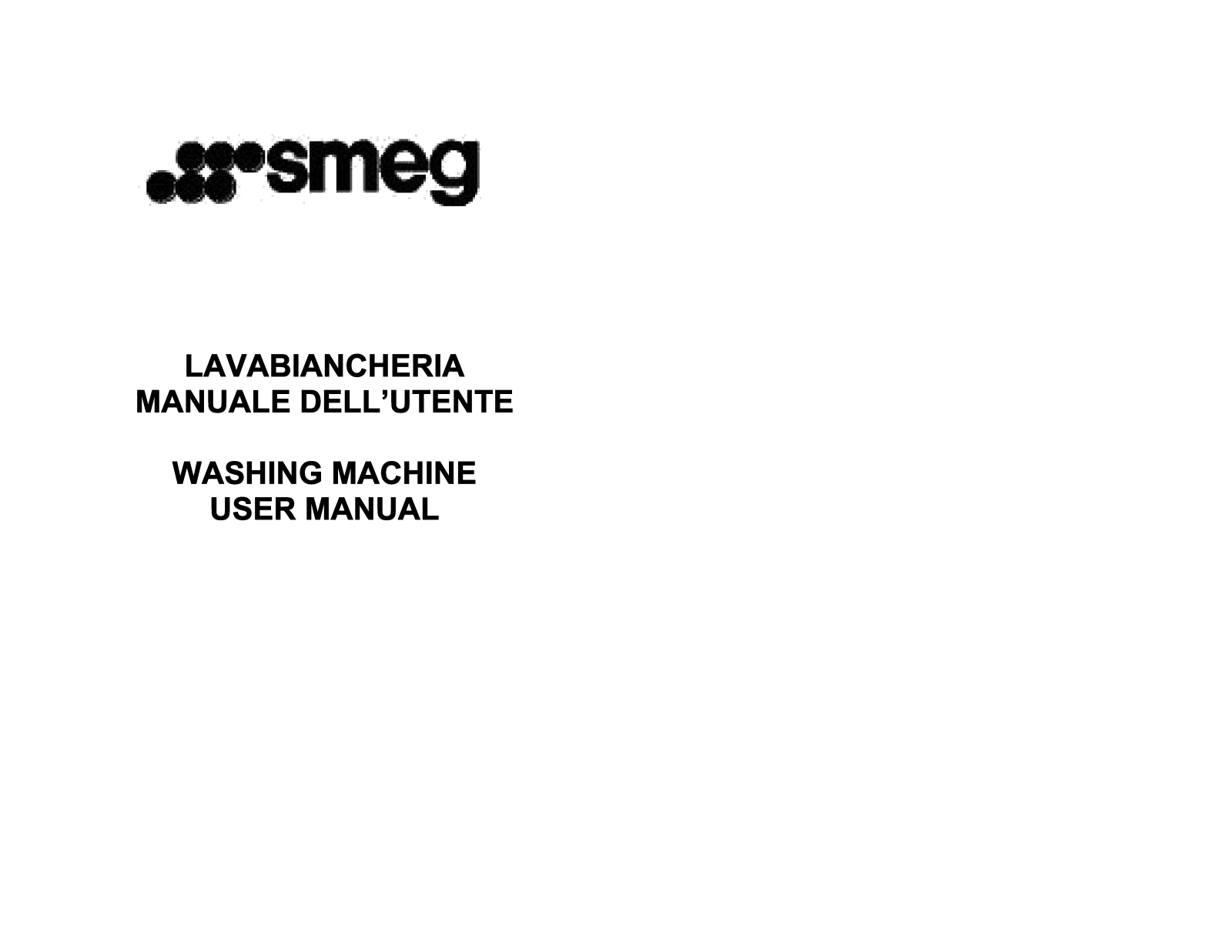 Smeg SWM50T User Manual