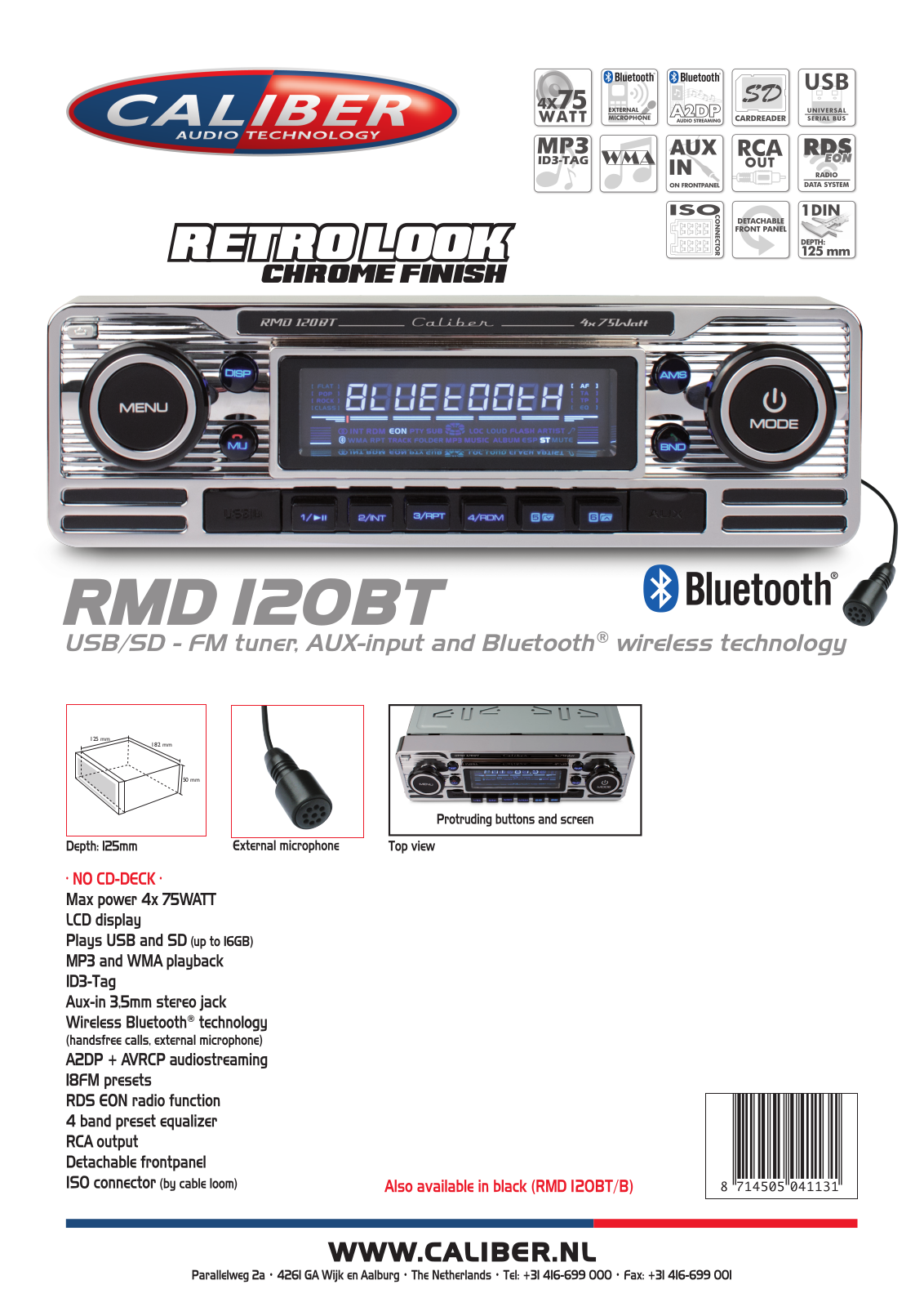 Caliber RMD120BT User Manual