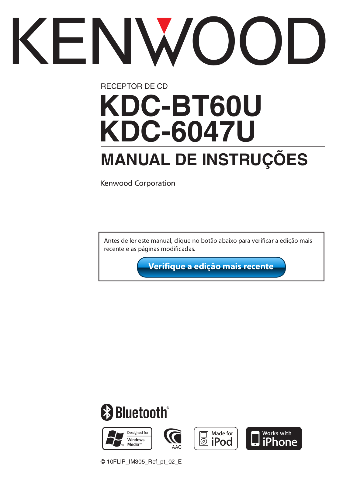 Kenwood KDC-6047U, KDC-BT60U User Manual