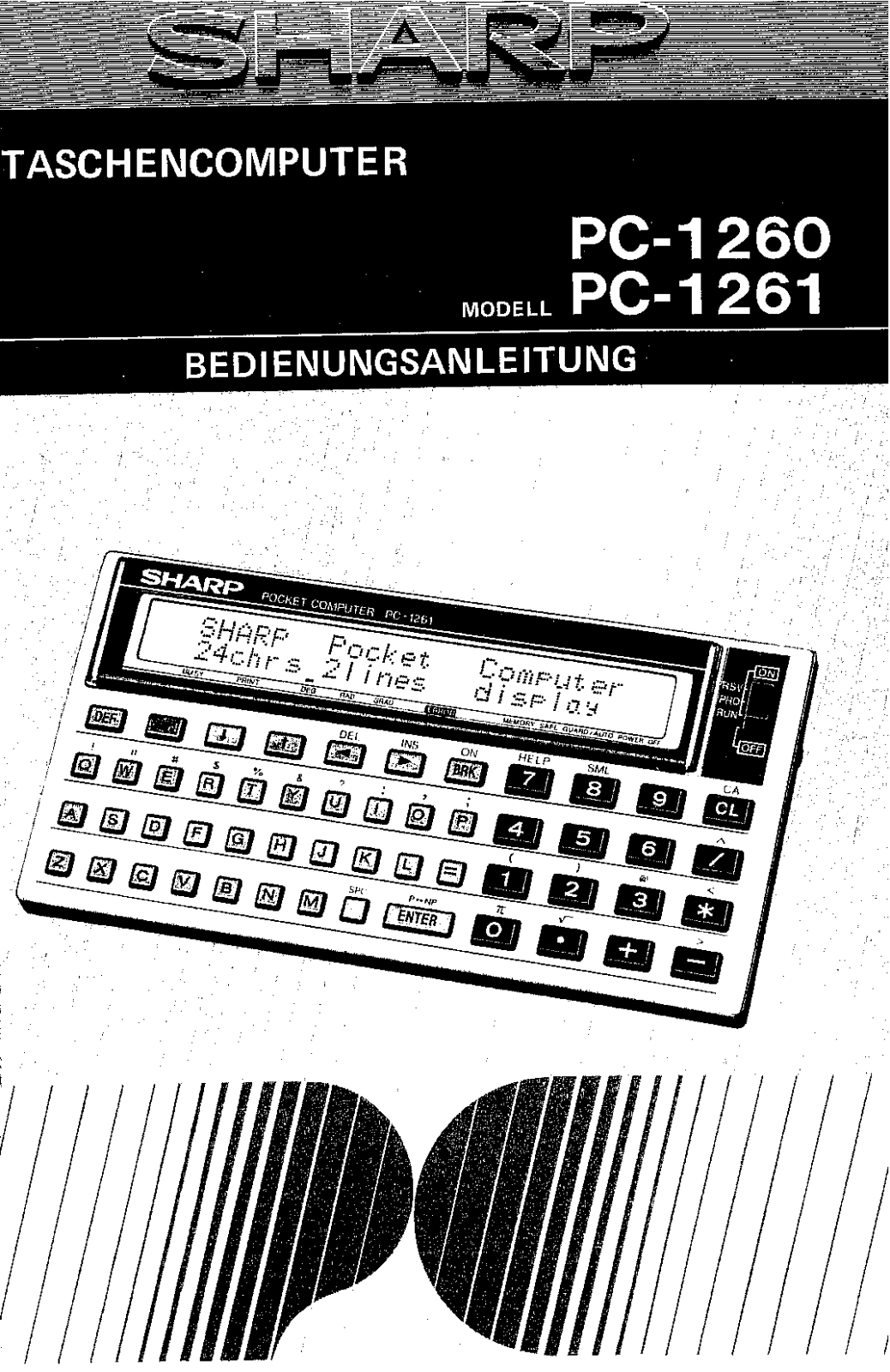 Sharp PC1261, PC1260 User Manual