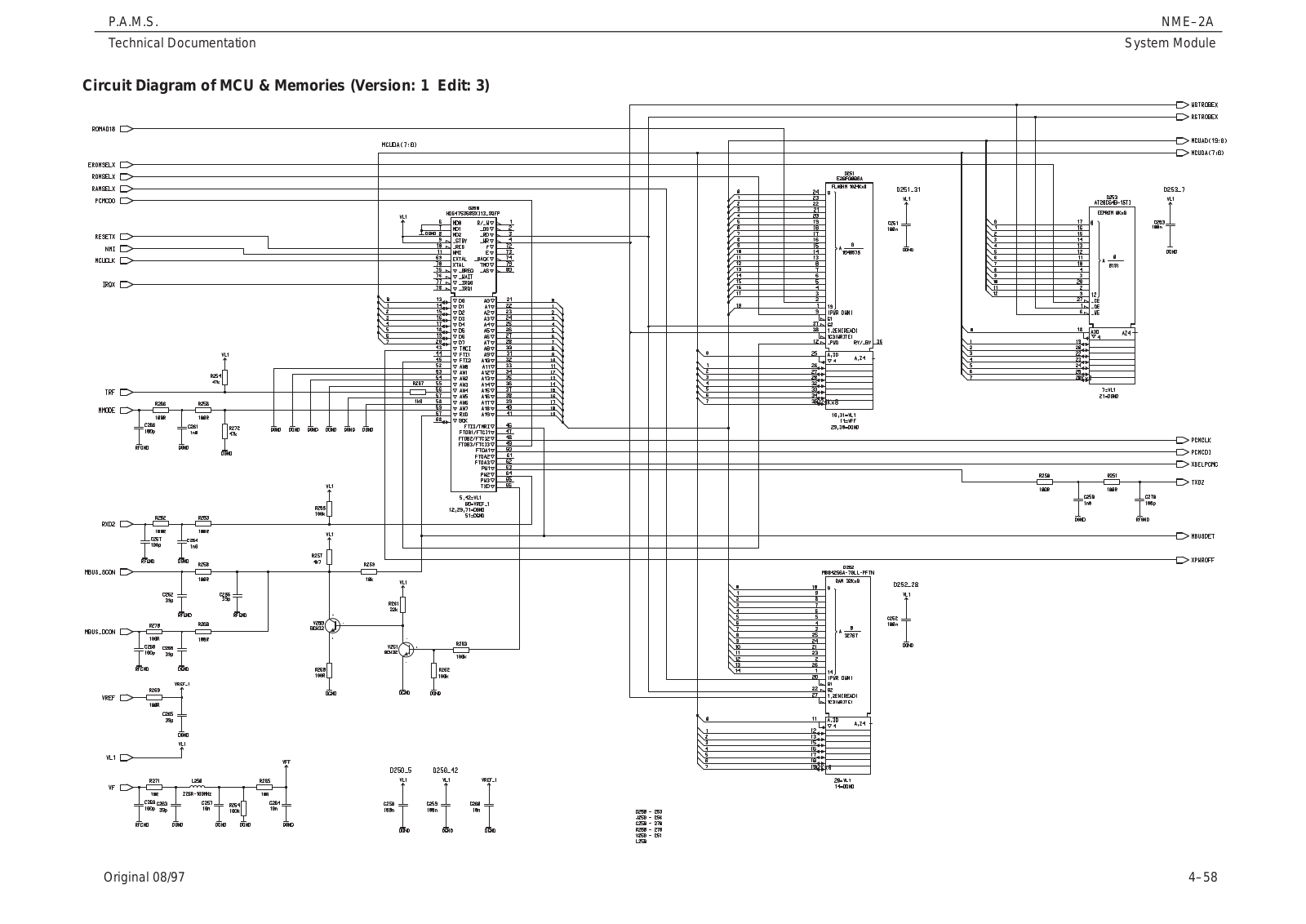 Nokia 6081 Circuit Diagram of MCU