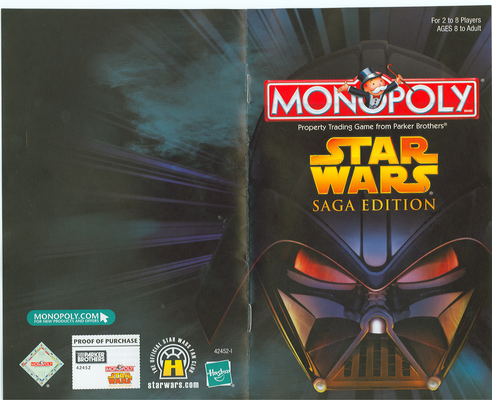 HASBRO Monopoly Star Wars Saga Edition User Manual