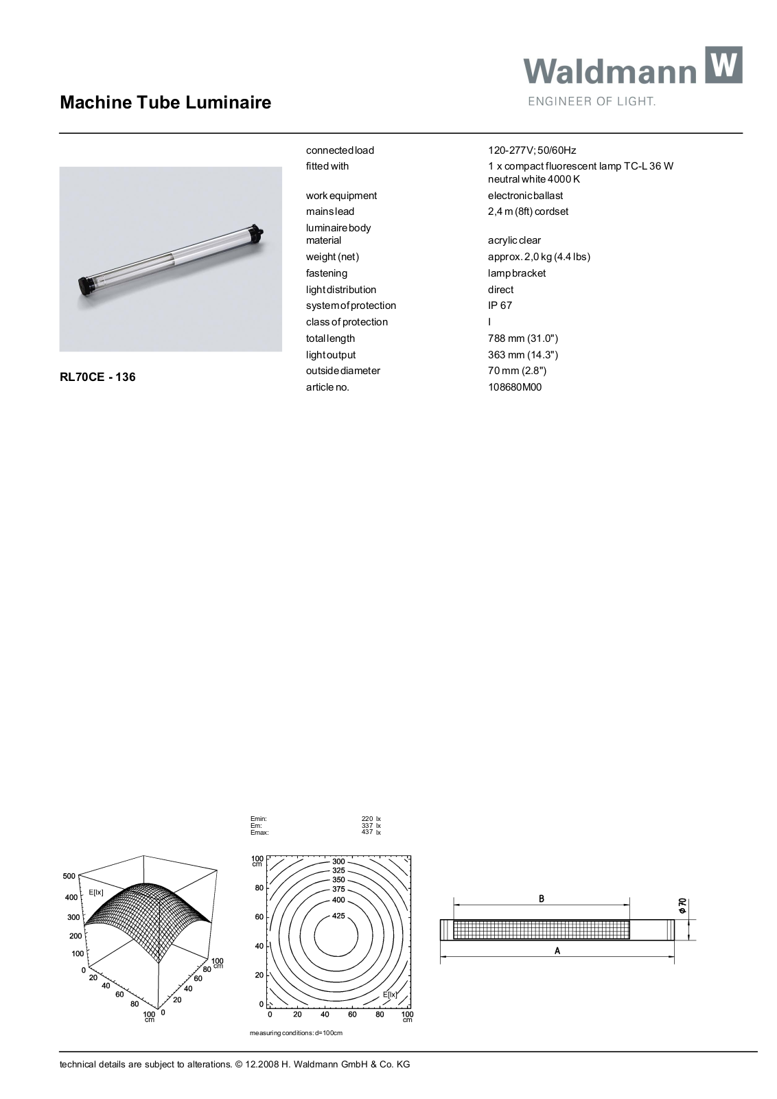 Waldmann 108680M00 Information guide