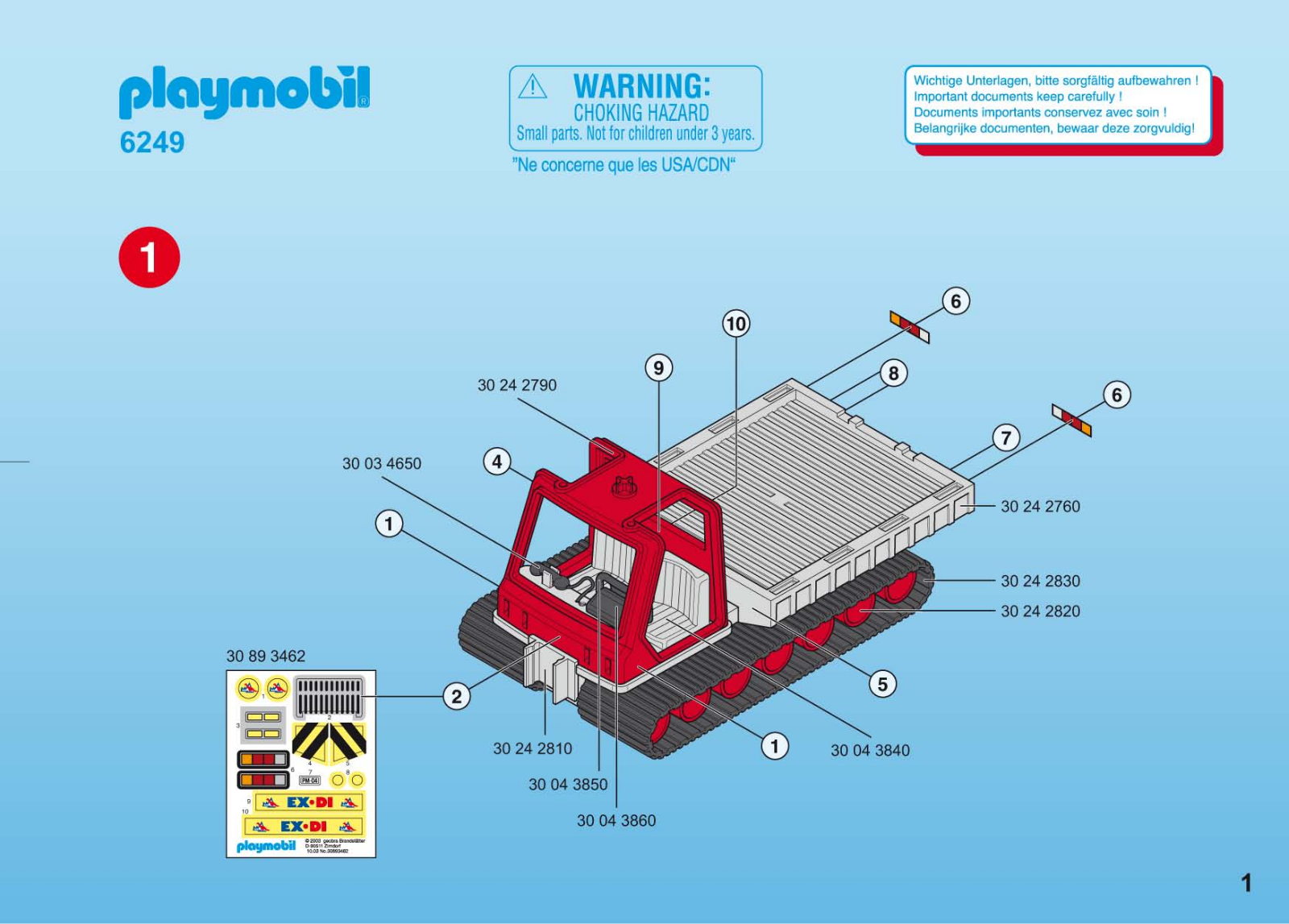 Playmobil 6249 Instructions