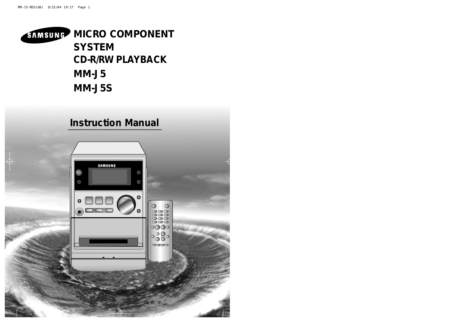 Samsung MM-J5S, MM-J5 User Manual