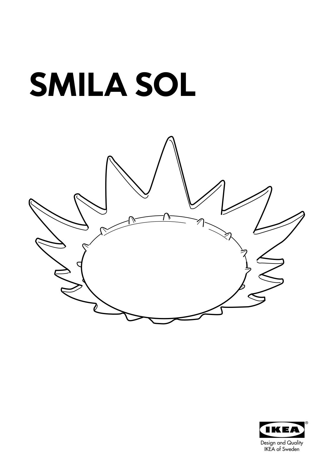 IKEA SMILA SOL User Manual