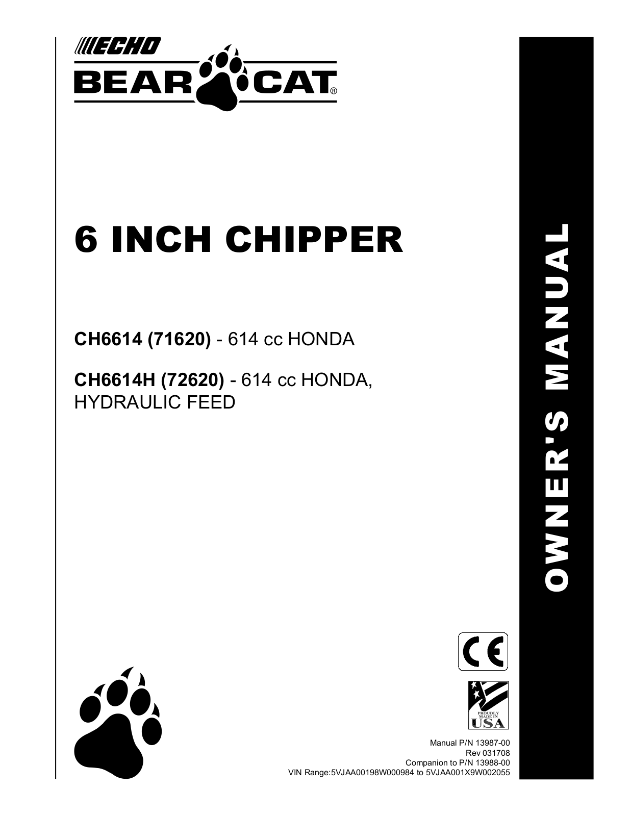 Echo 72620 User Manual