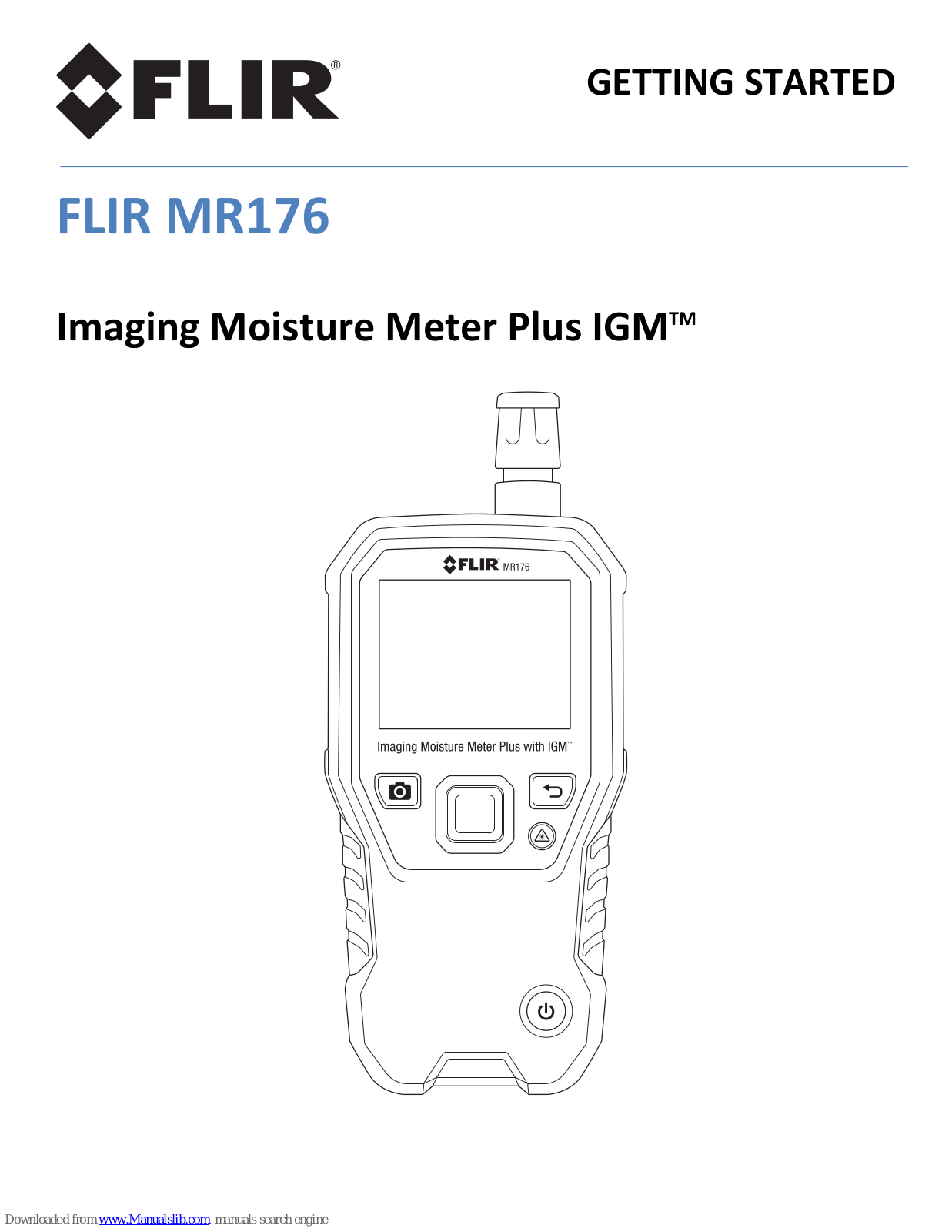 FLIR Imaging Moisture Meter Plus IGM MR176 Getting Started