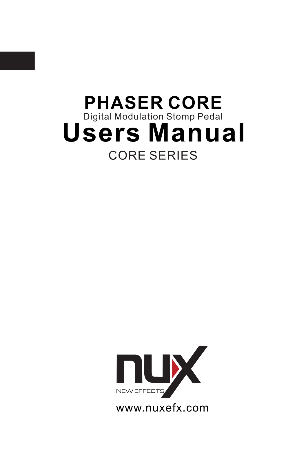 nux Phaser Core User Manual