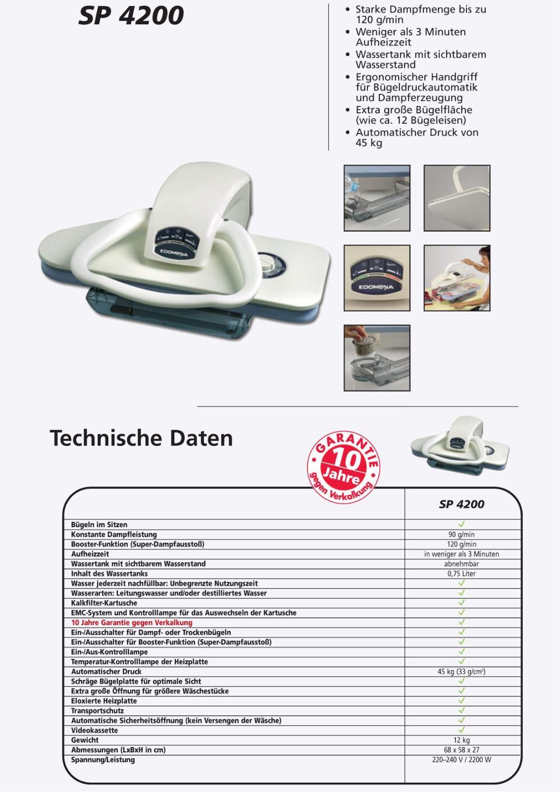 Domena SP 4200 DATASHEET