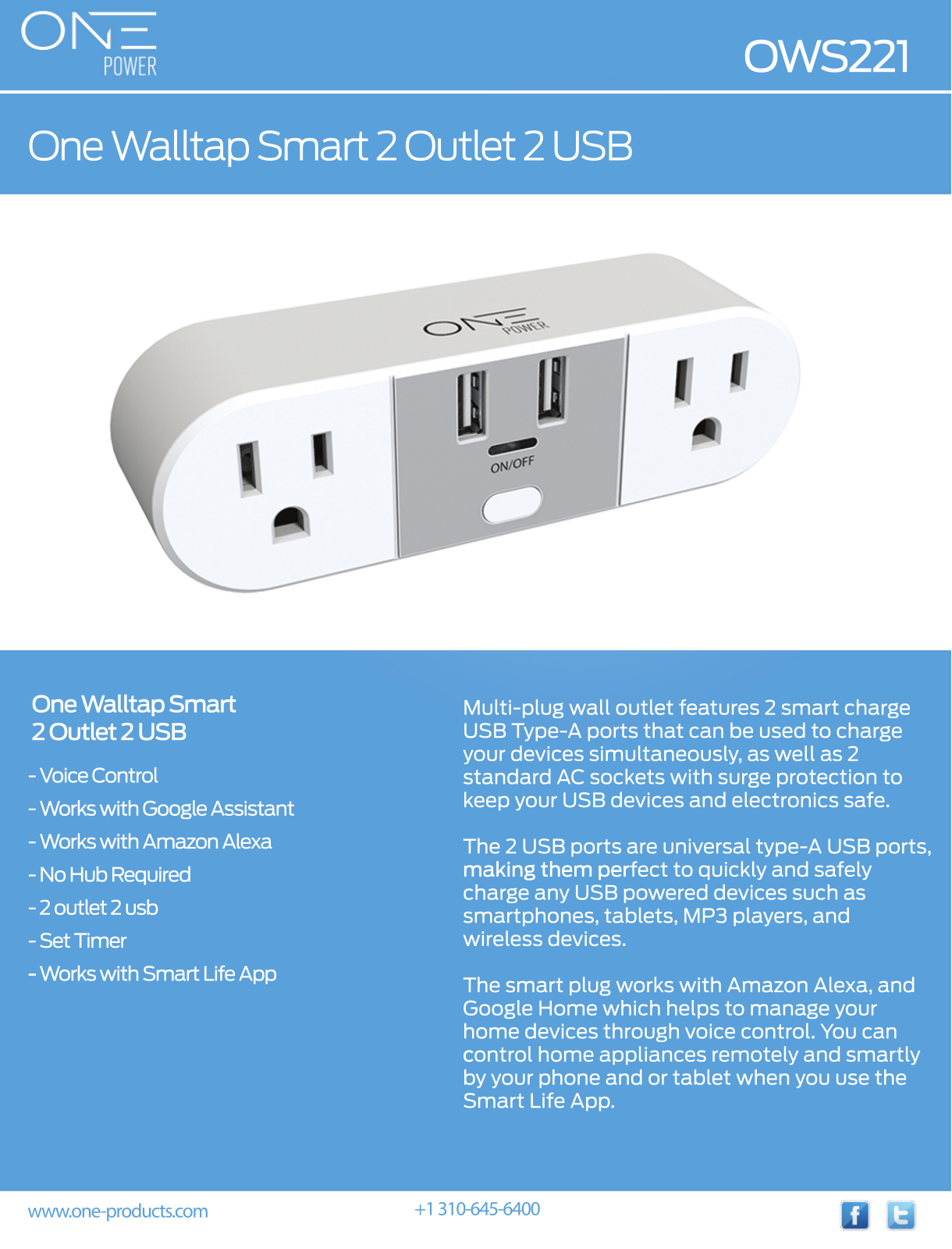 One Products ONPT1019 Specifications - ManualMachine.com