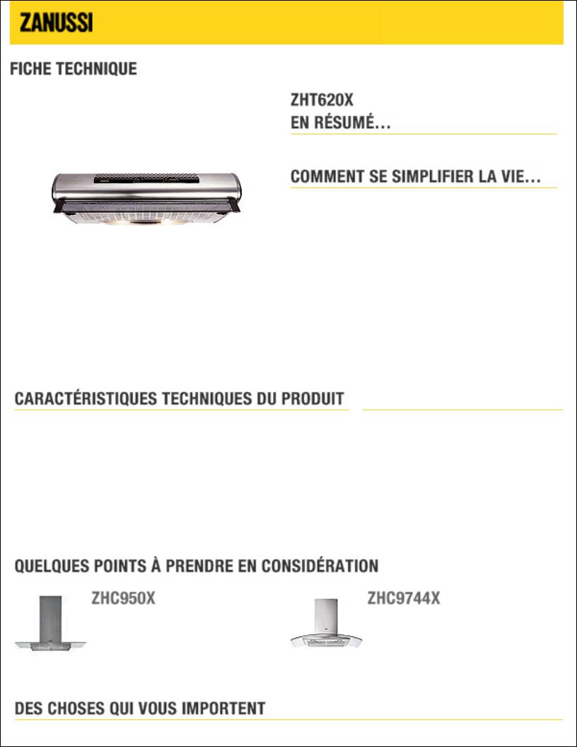 Zanussi ZHT620X BROCHURE