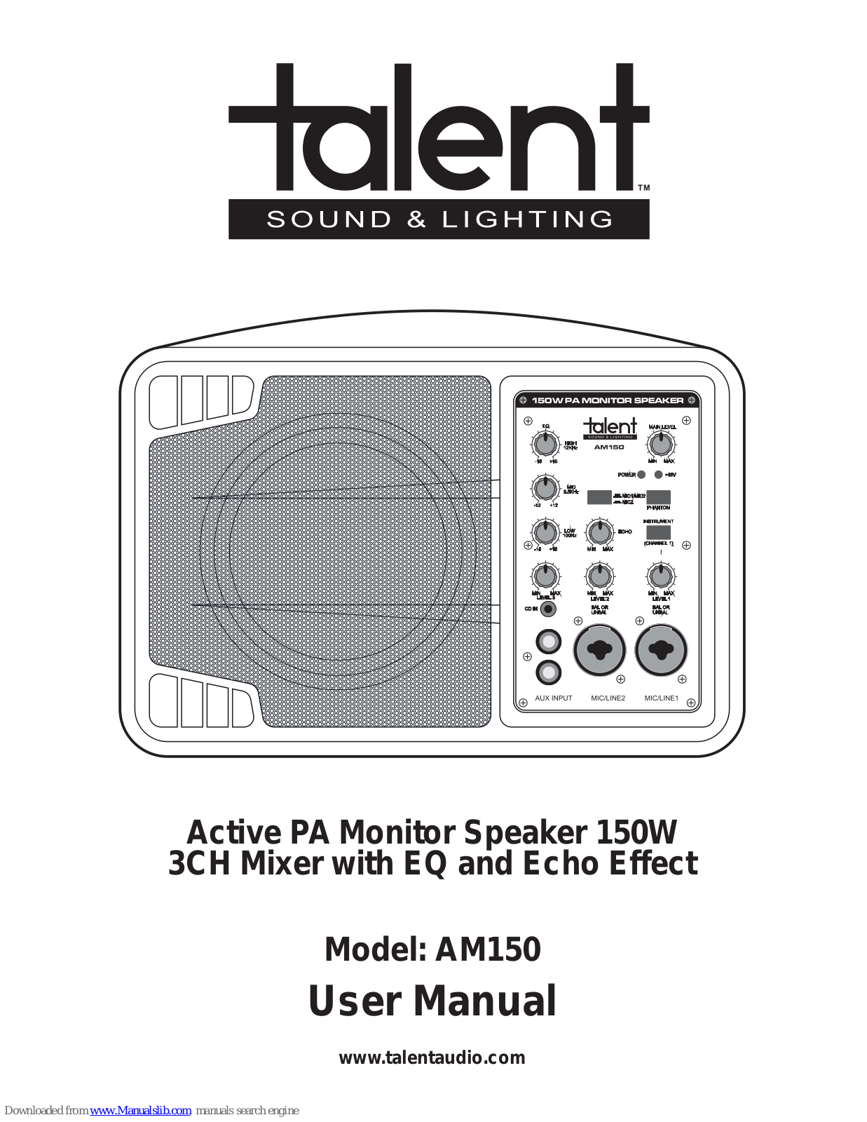 Talent AM150 User Manual - ManualMachine.com