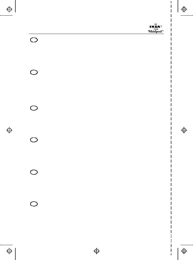 Whirlpool HOO 522, HOO523, HOO 547, HOO552 Installation sheet