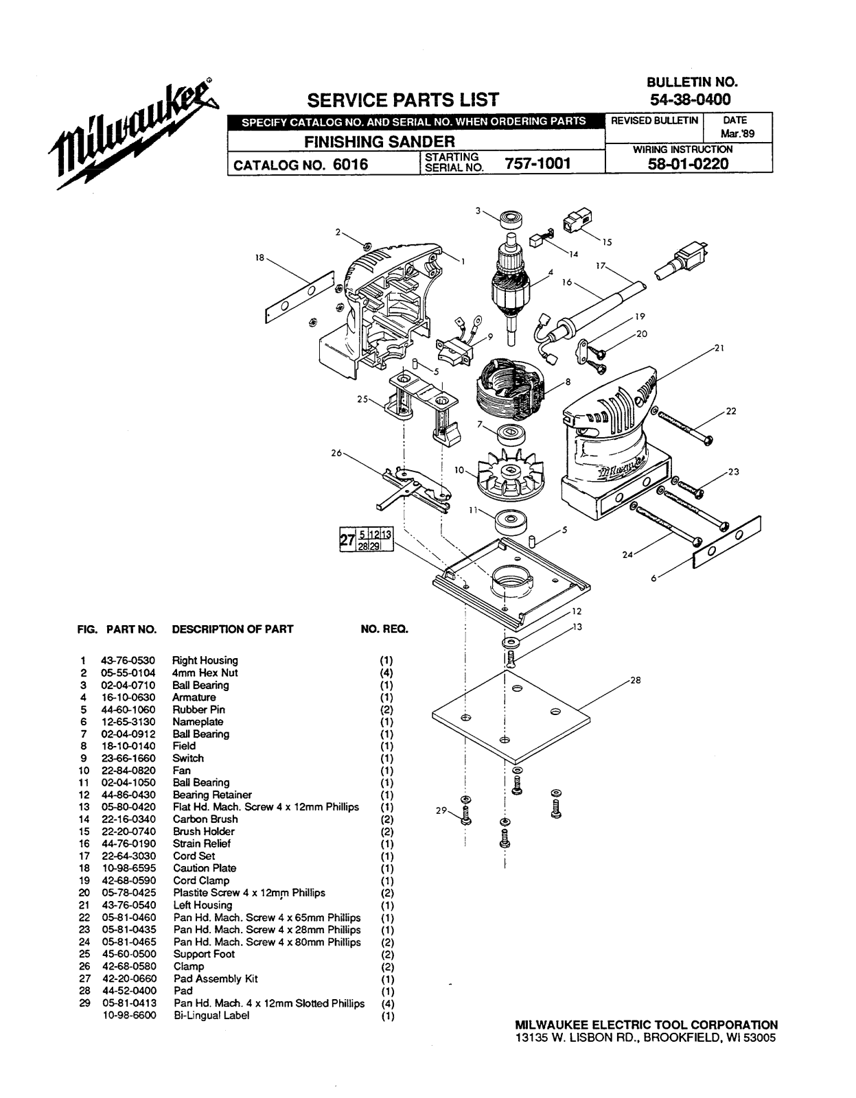 Milwaukee 6016 User Manual - ManualMachine.com