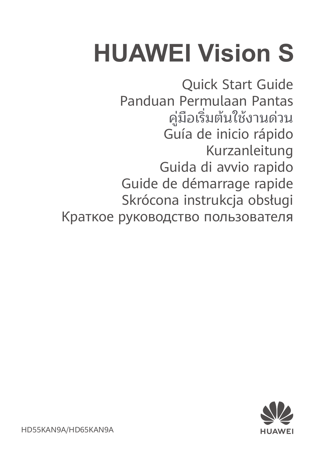 Huawei Vision S Quick Start Guide