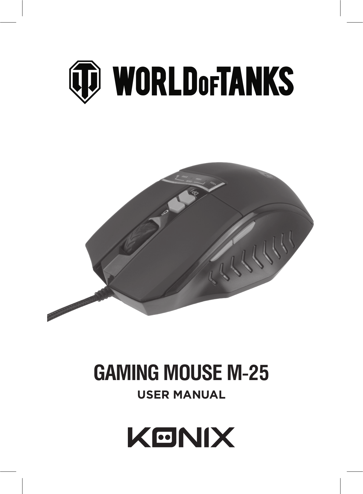 Konix World of Tanks M-25 Master operation manual