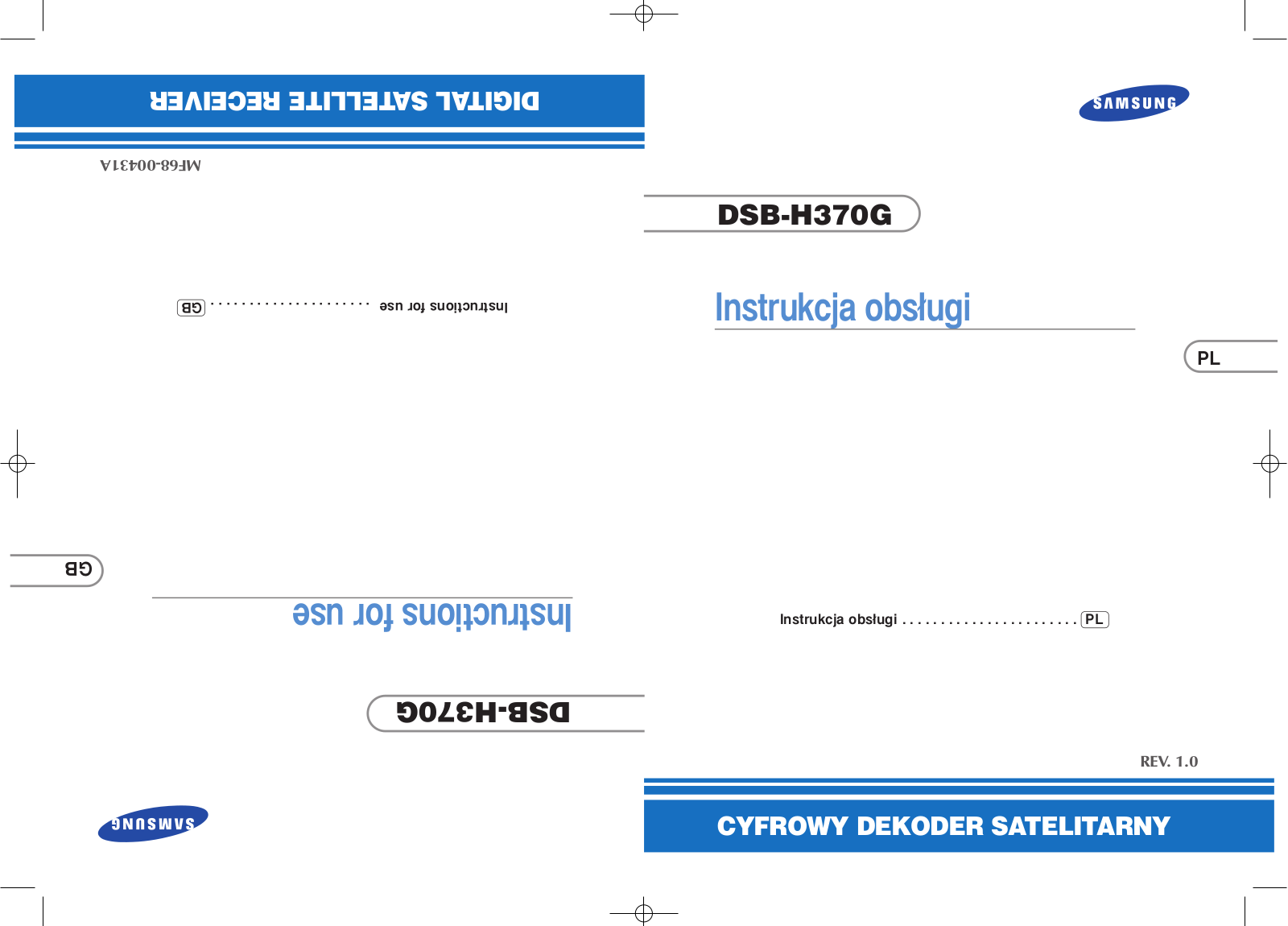 Samsung DSB-H370, DSB-H370G User Manual