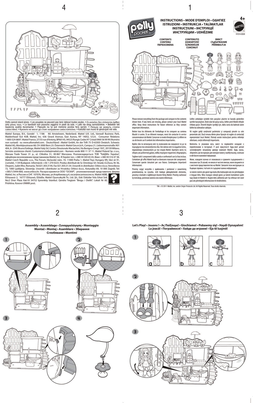 Fisher-Price V1014 Instruction Sheet