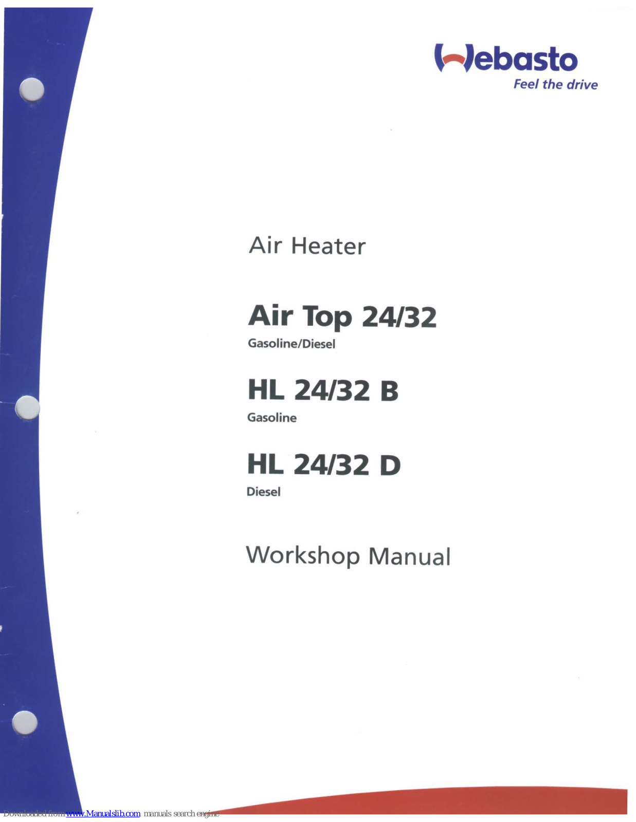 Webasto Air Top 24, Air Top 32, HL 24 B, HL 24 D, HL 32 D Workshop Manual