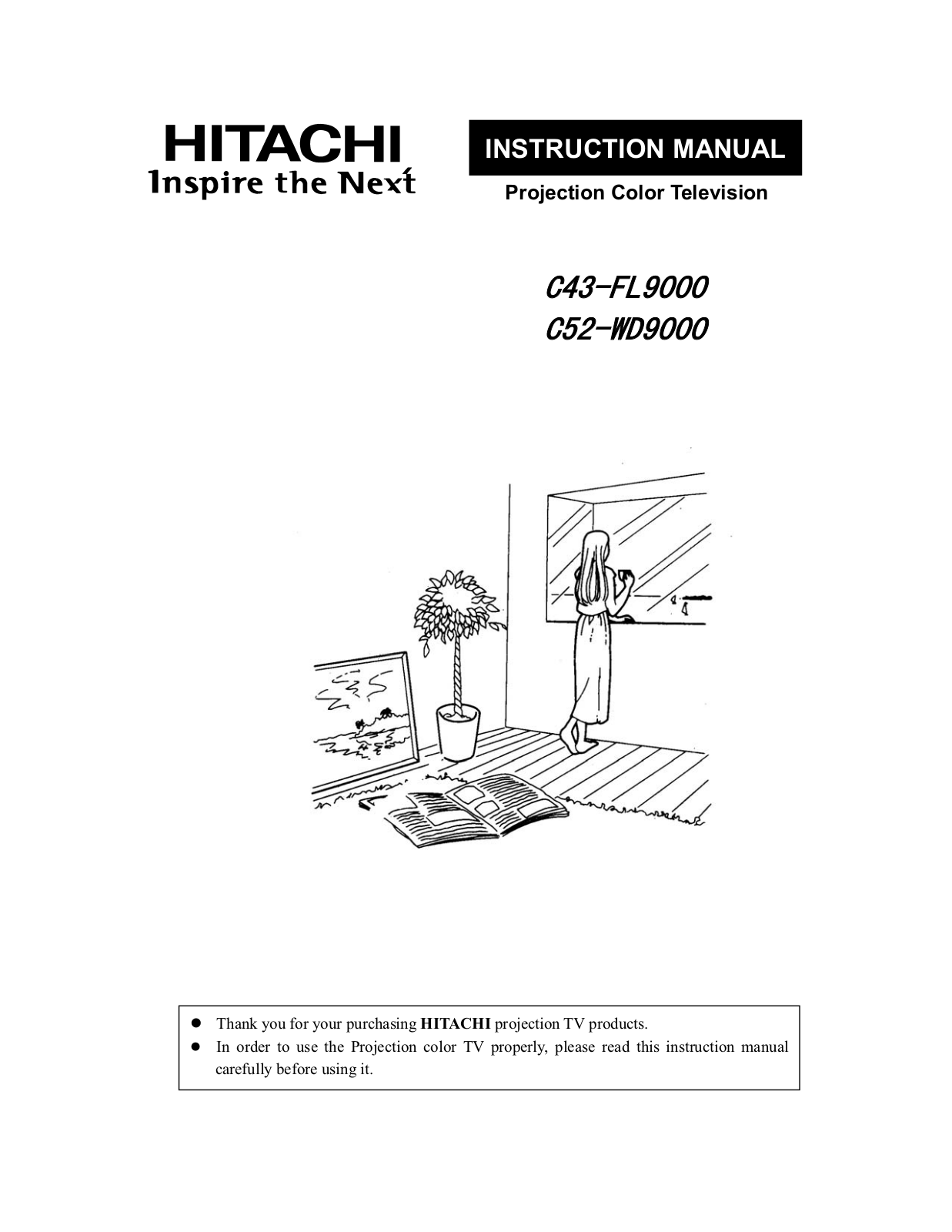 Hitachi C43-FL9000, C52-WD9000 User Manual