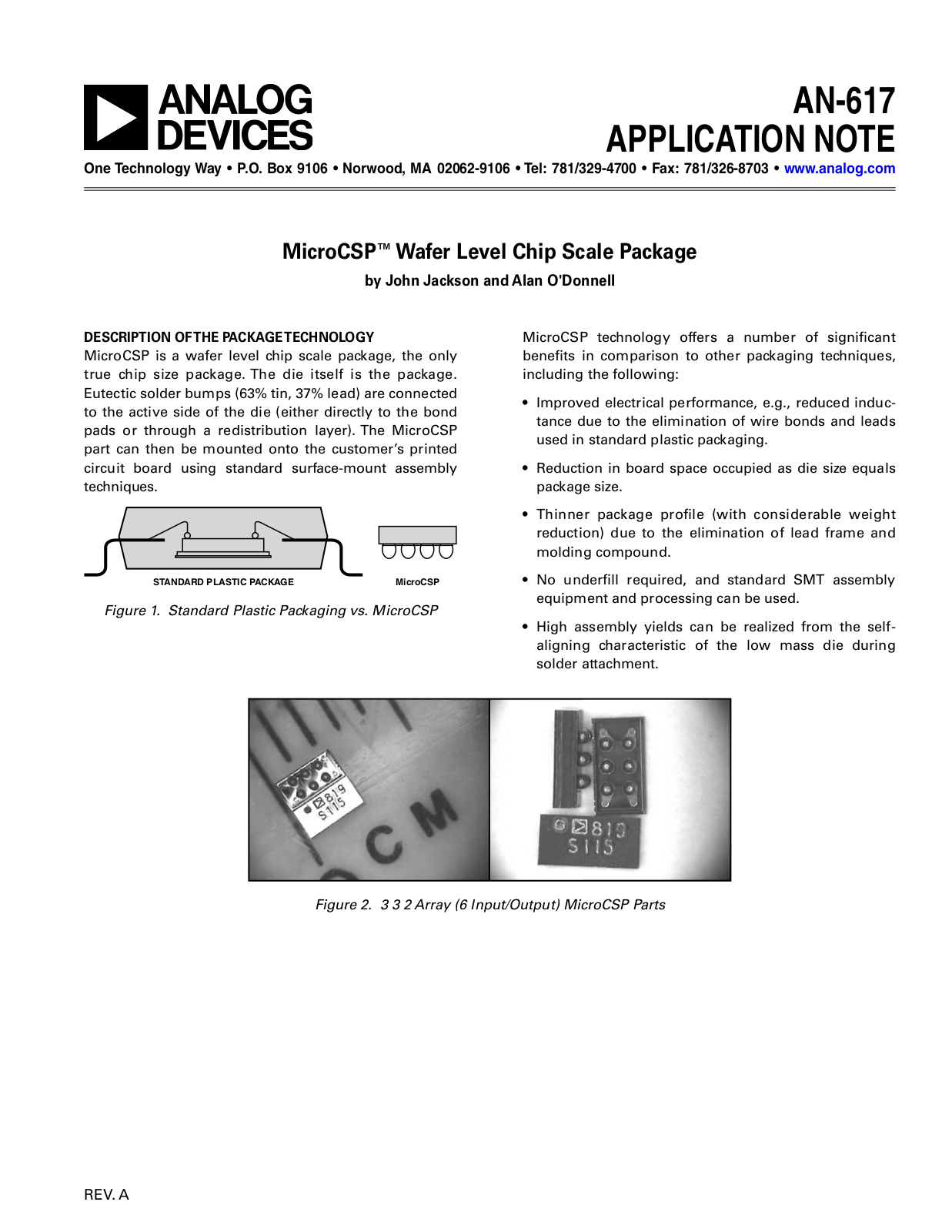 Analog Devices AN617-a Application Notes