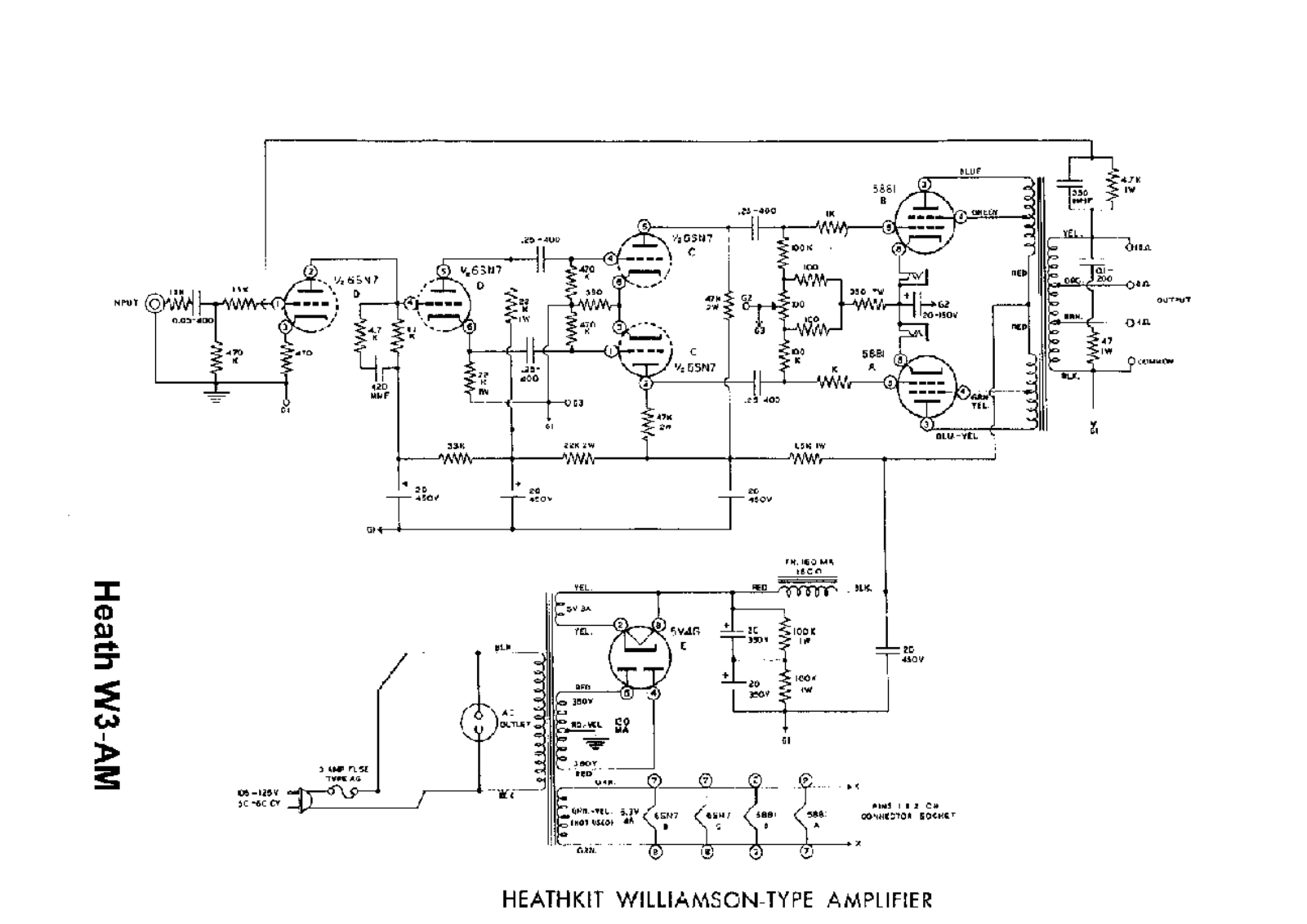 Heathkit w3 schematic