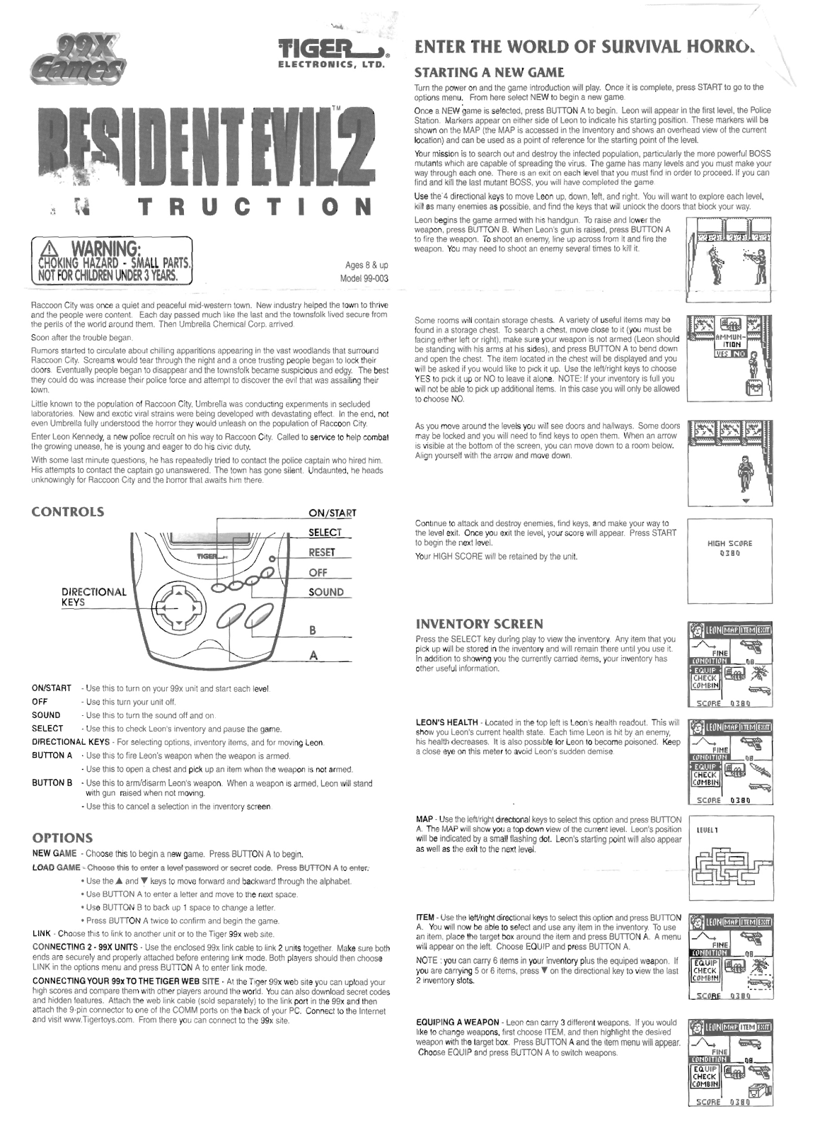 Hasbro RESIDENT EVIL 2 User Manual