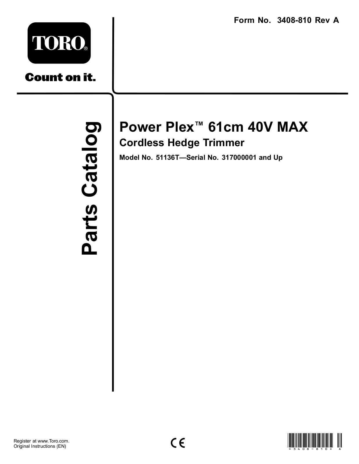 Toro 51136T Parts Catalogue