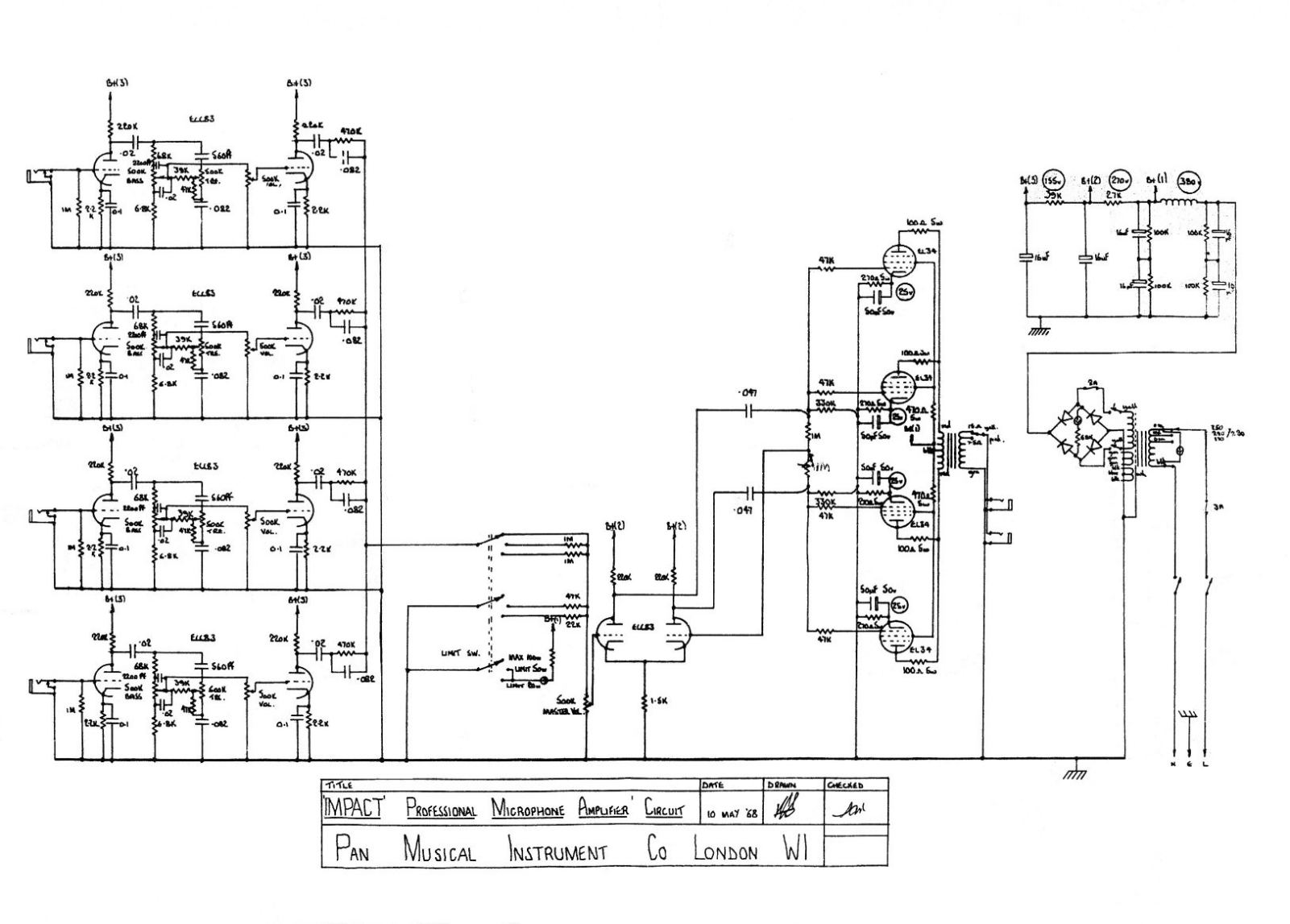 Impact Impact-PA100-ma Schematic - ManualMachine.com