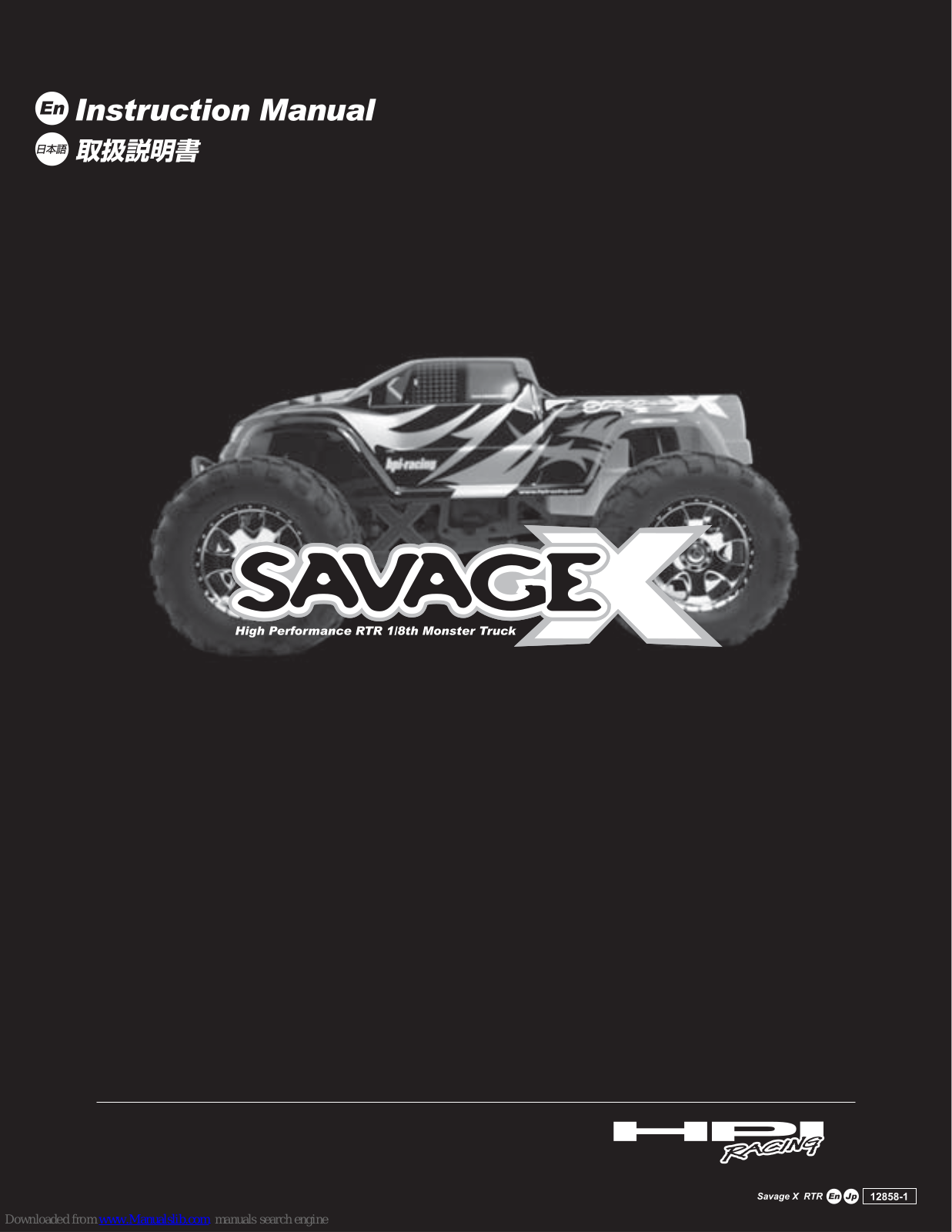 HPI Racing Savage X RTR Instruction Manual