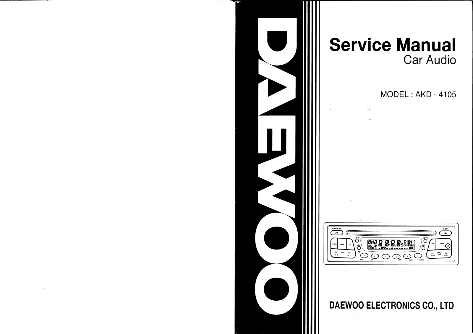 Daewoo AKD-4105 Service Manual