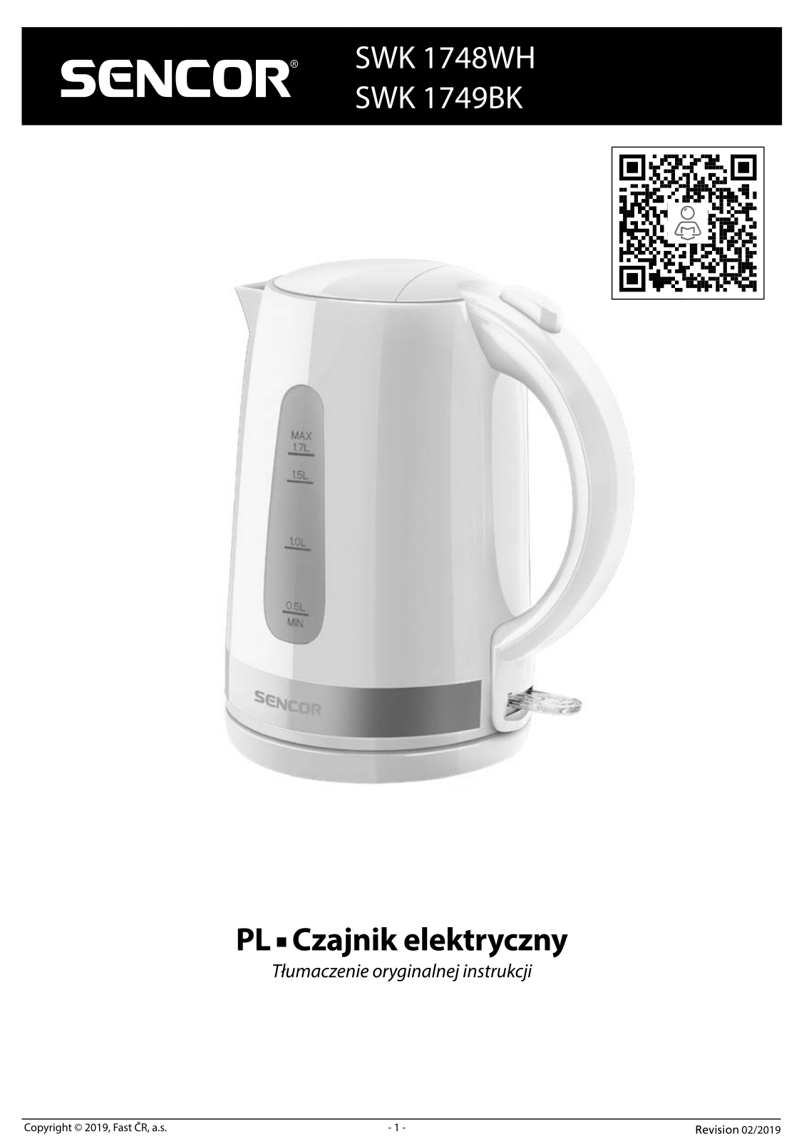 SENCOR SWK 1748WH, SWK 1749BK User guide - ManualMachine.com