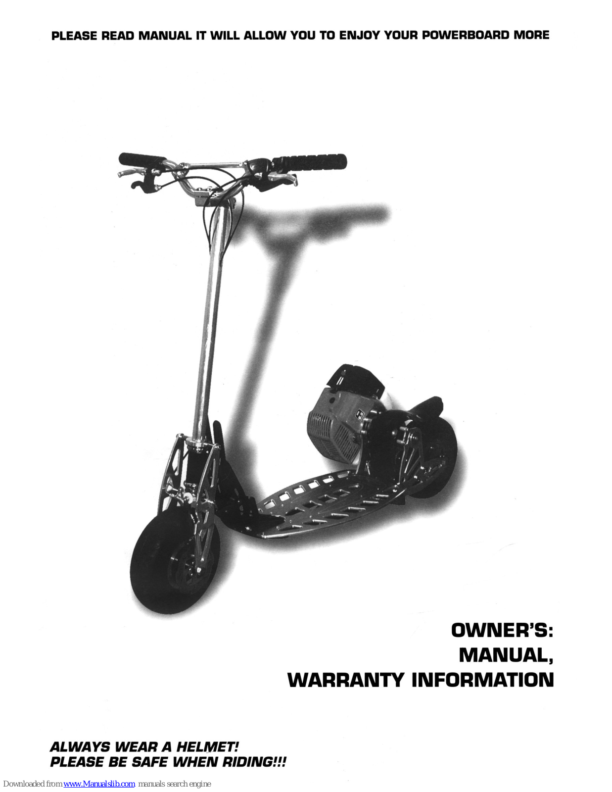 Evo 2x Big 50cc User Manual - ManualMachine.com