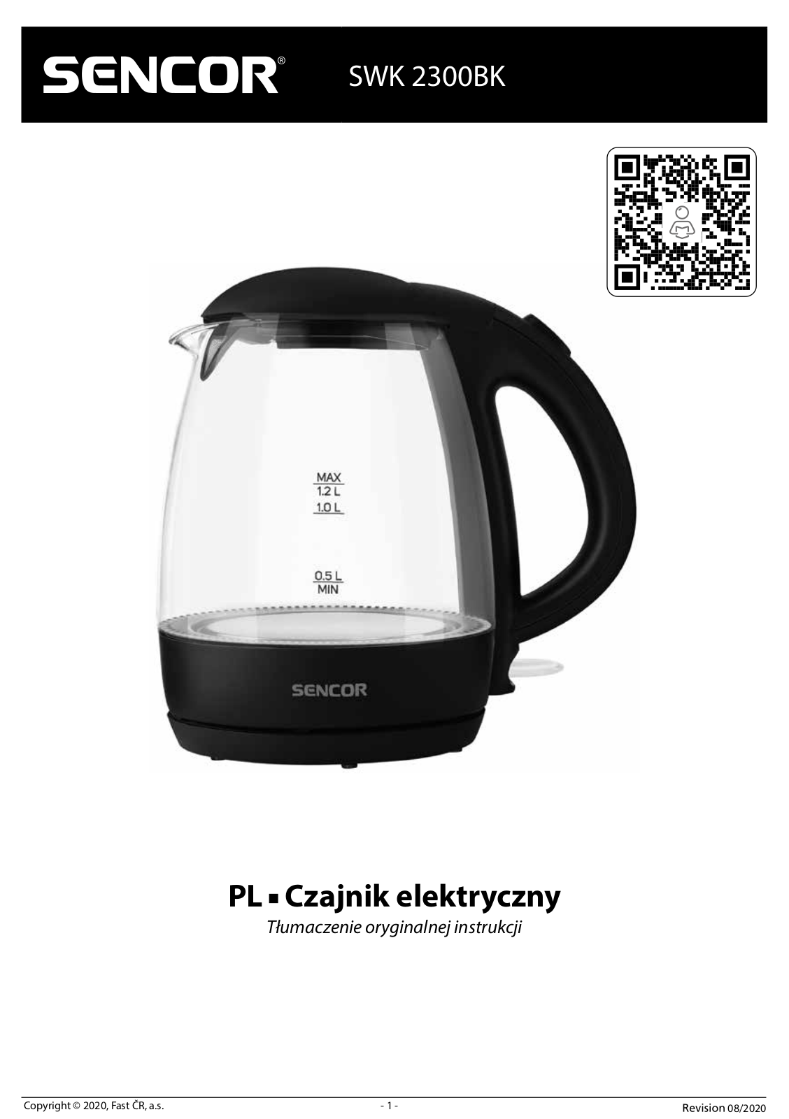 SENCOR SWK 2300BK User guide - ManualMachine.com