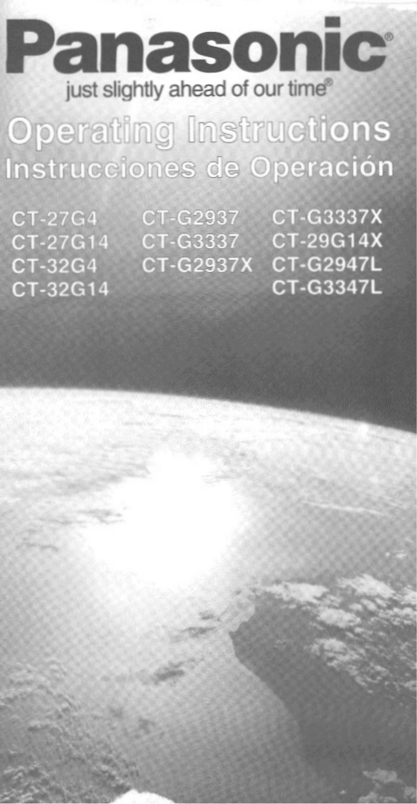 Panasonic CT-32G14A, CT-27G4A, CT-32G4A User Manual