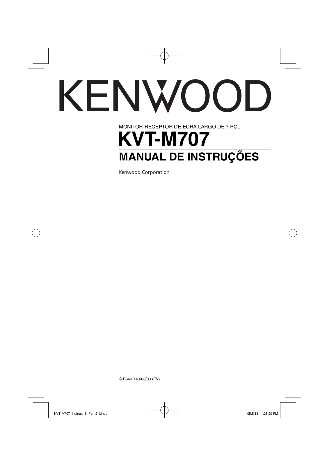 Kenwood KVT-M707 User Manual