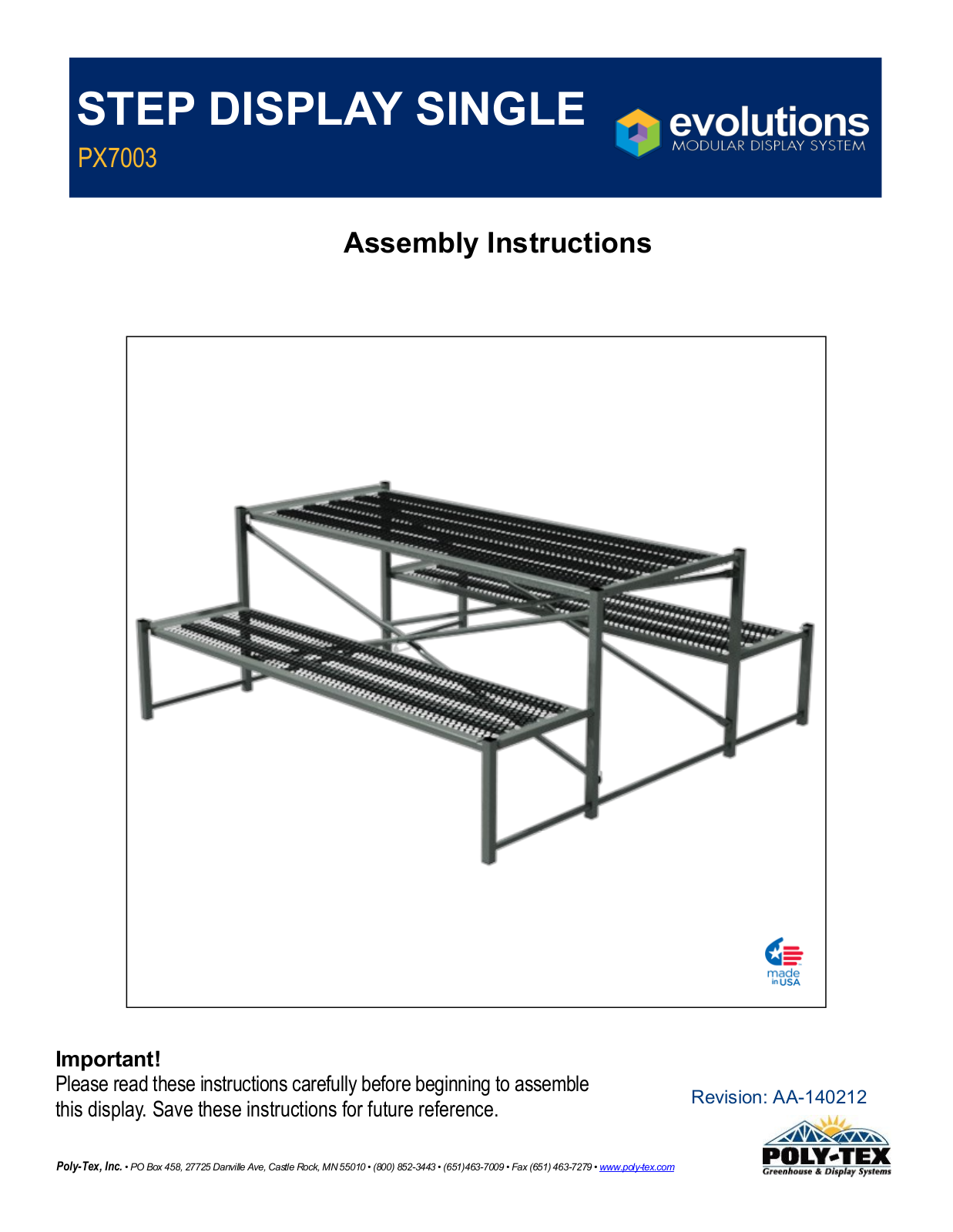 Poly-Tex PX7003 User Manual - ManualMachine.com