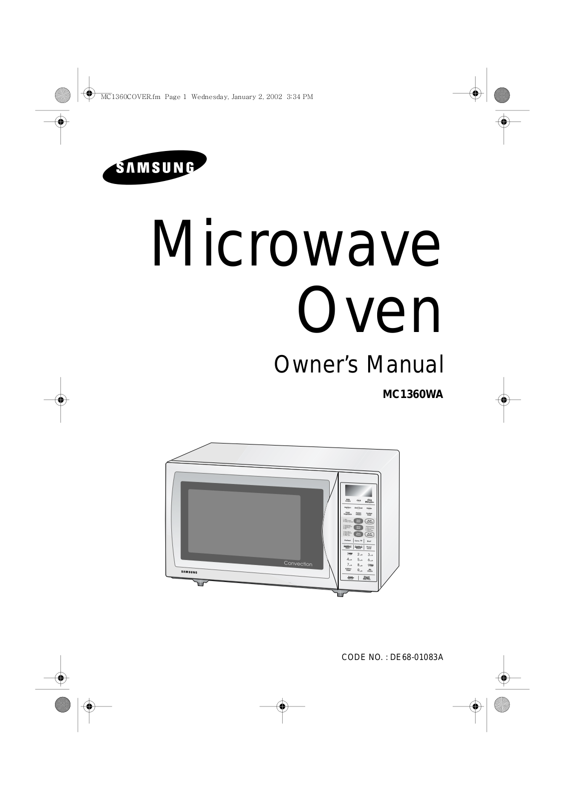 Samsung MC1360WA User Manual