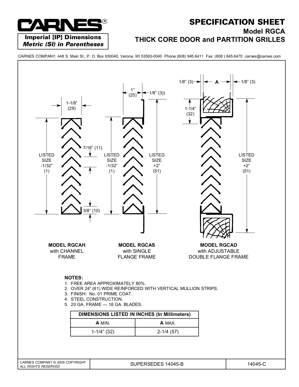 Carnes RGCA User Manual - ManualMachine.com