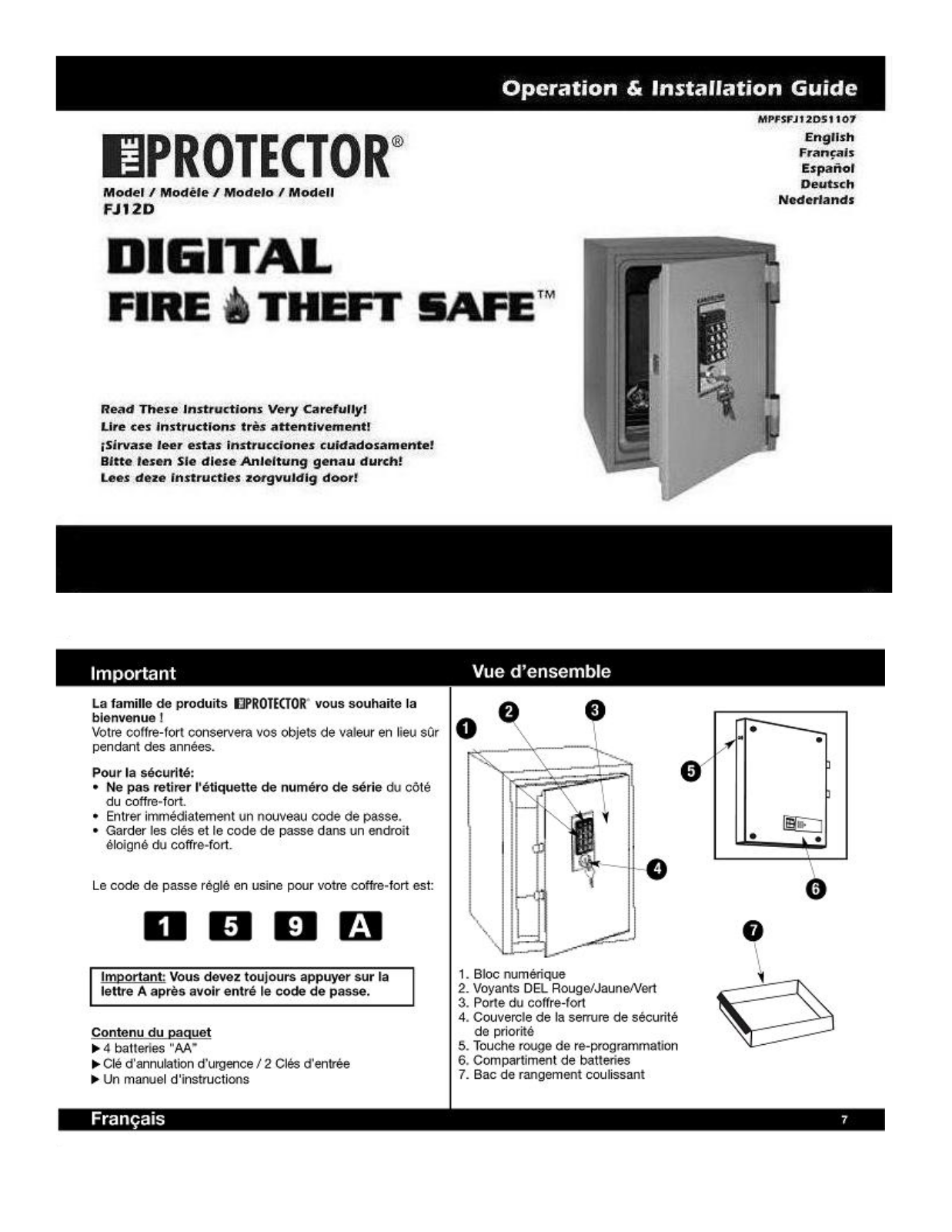 Honeywell FJ12D User Manual