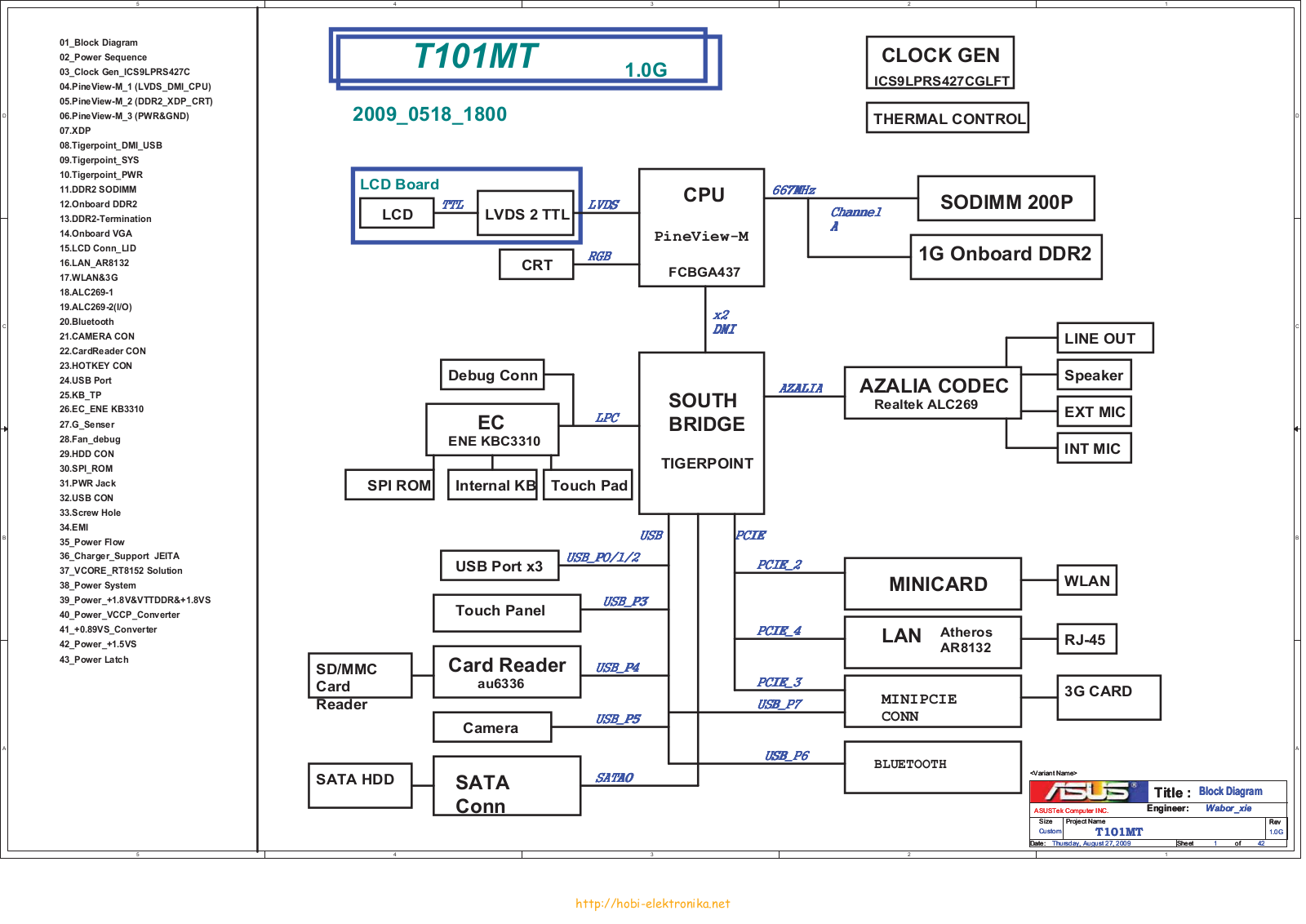 Asus t101mt Schematics