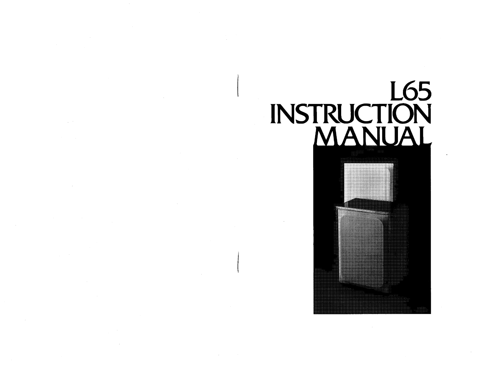 Jbl L65 User Manual