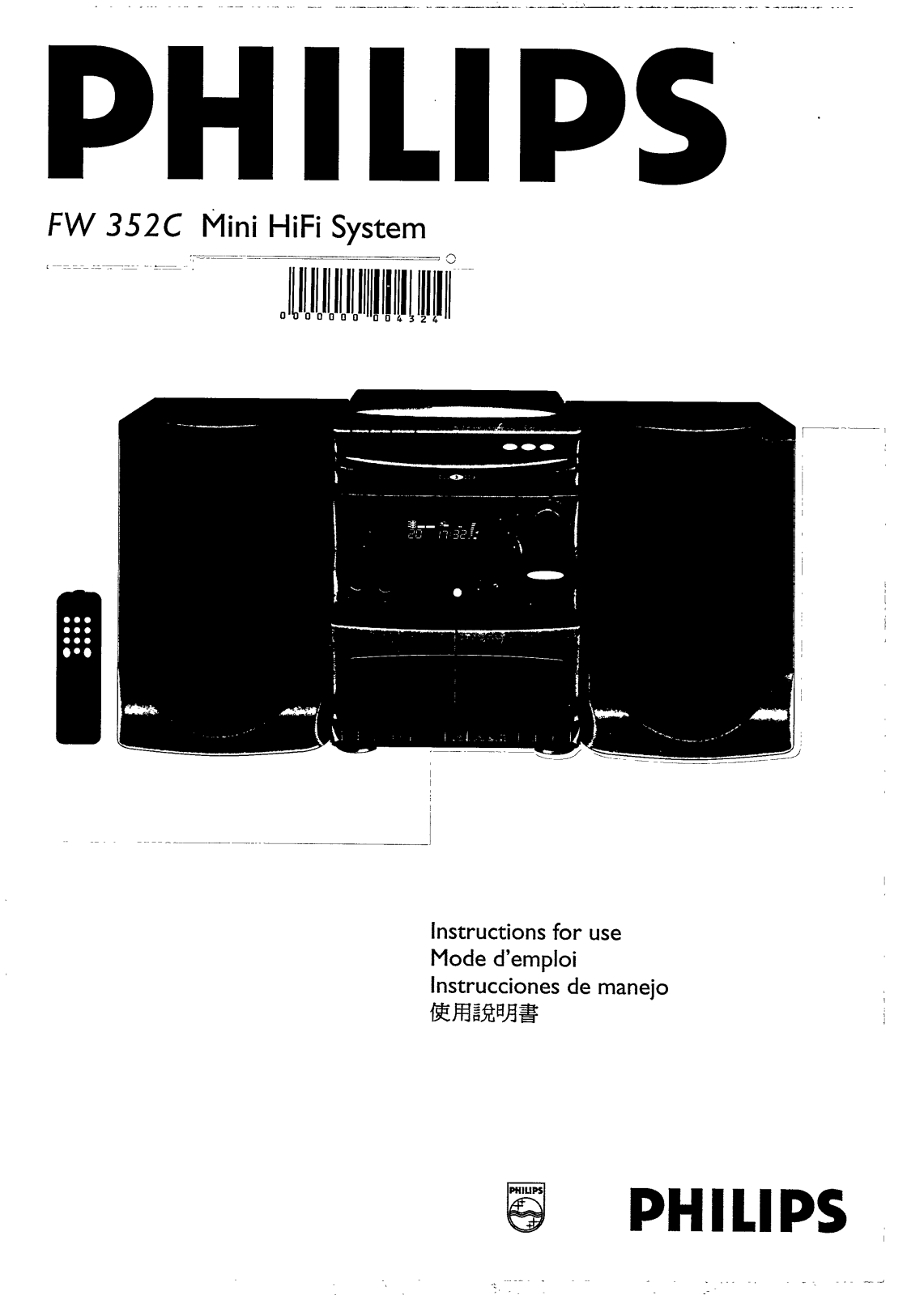 Philips FW352C/25, FW352C/22 User Manual