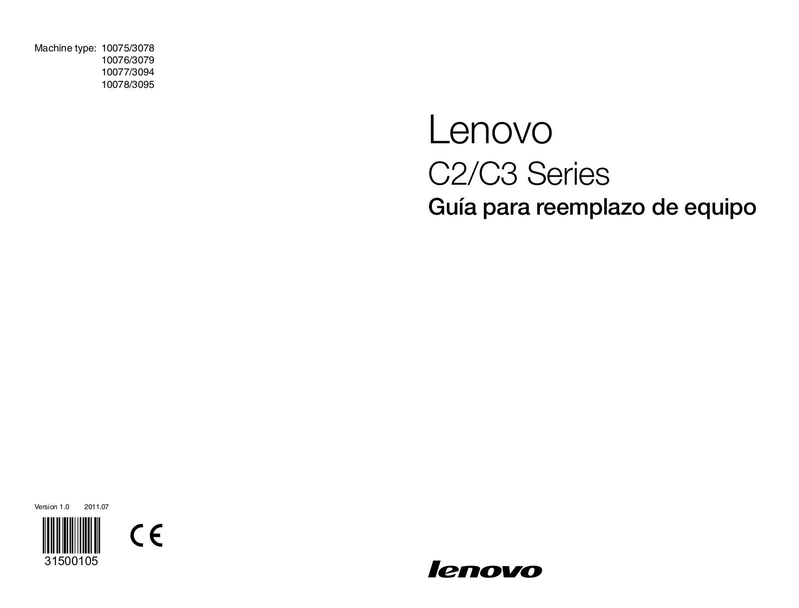 Lenovo C2 Series, C3 Series User Guide