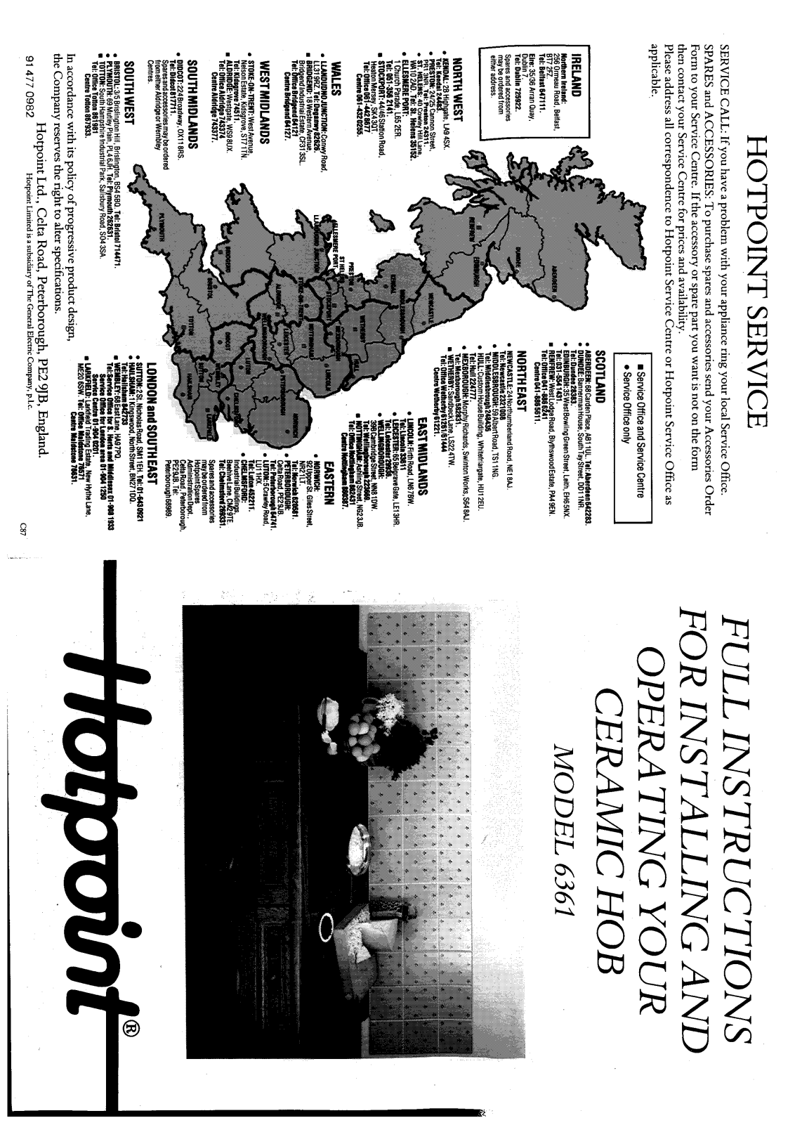 Hotpoint 6361 User Manual