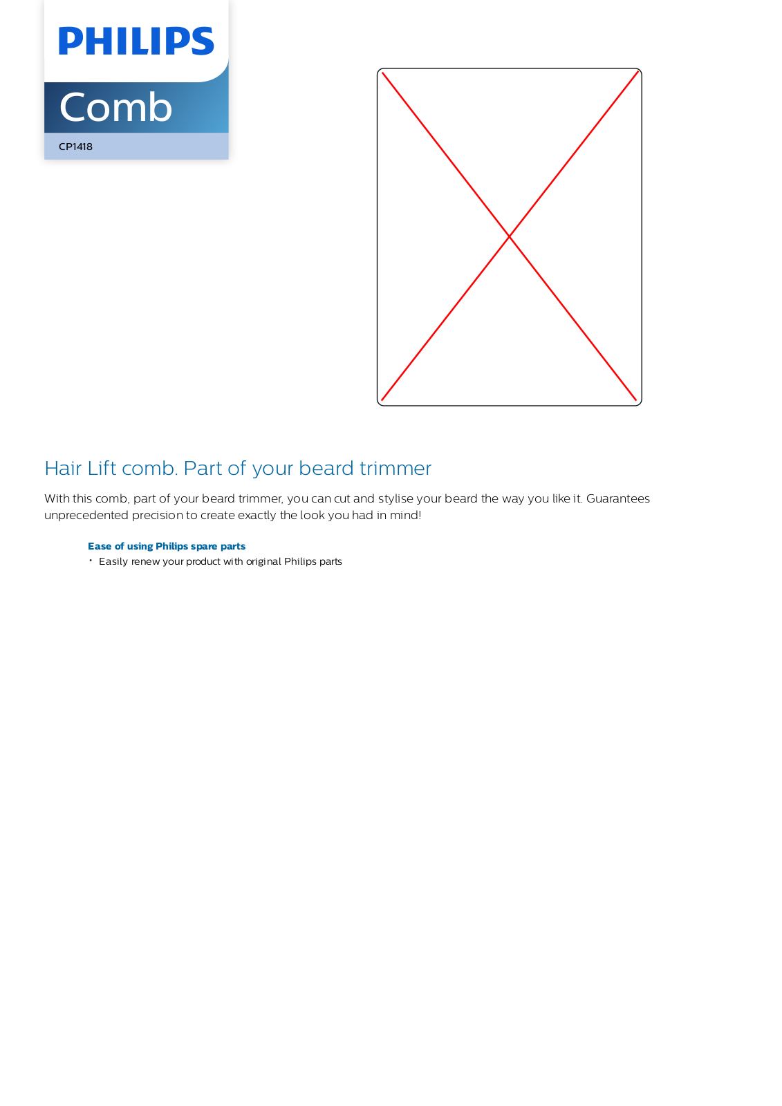 Philips CP1418/01 leaflet - ManualMachine.com