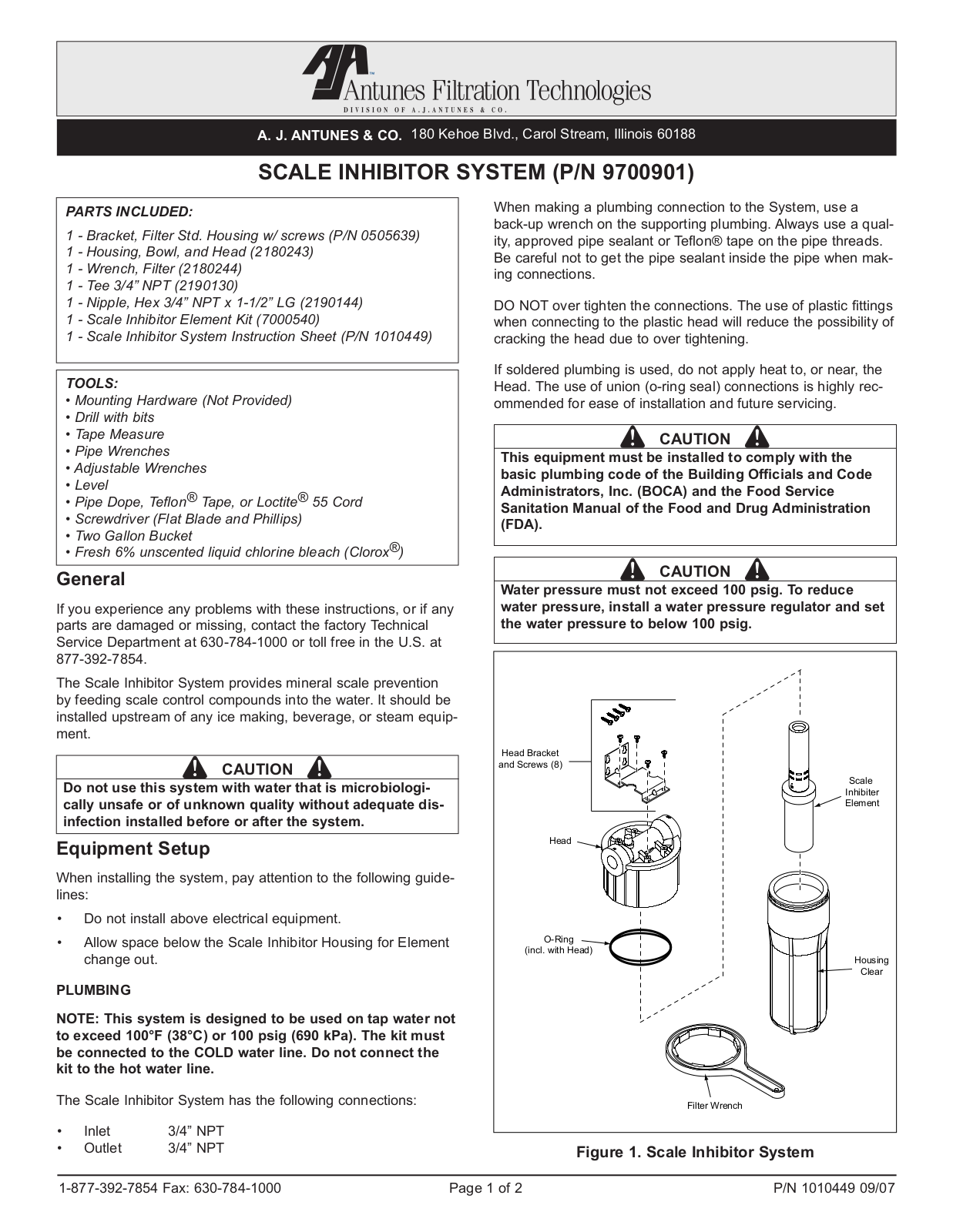 Antunes SI-XL Installation Manual