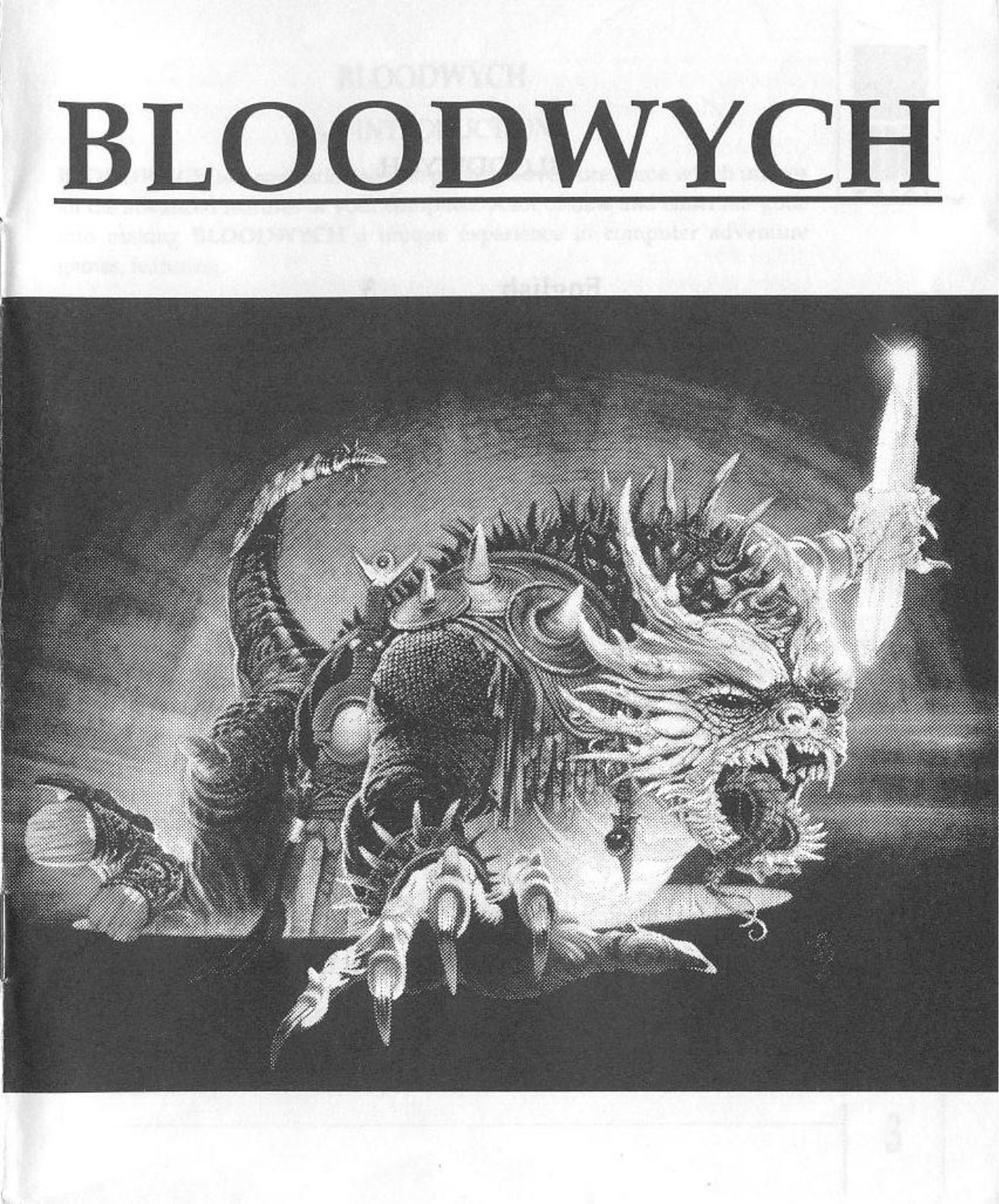 Games PC BLOODWYCH User Manual